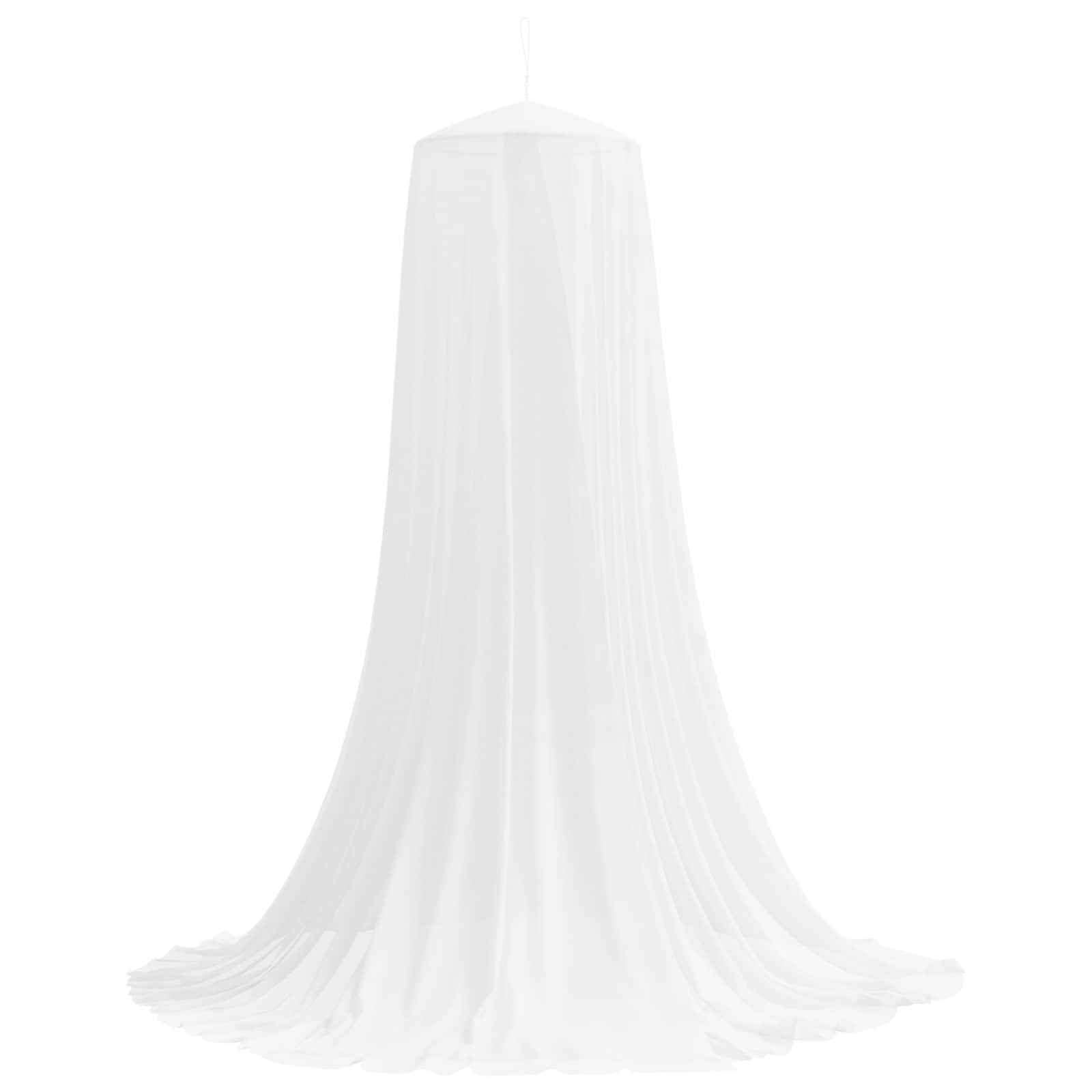 Rete per zanzare per letto 3 pz 156 mesh Bianco ⌀56 x 220 cm