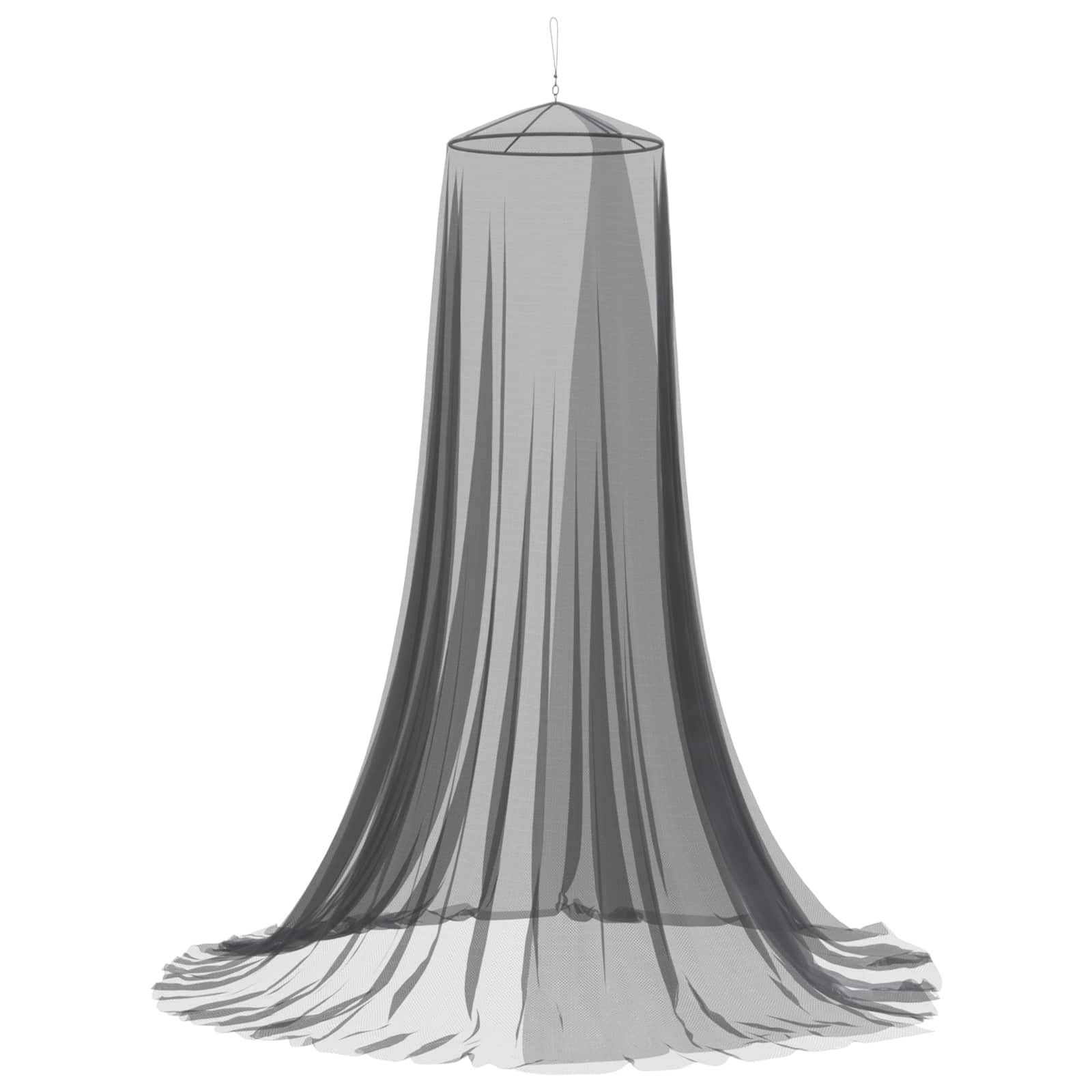 Rete per zanzare per letto 156 mesh Nero ⌀56 x 220 cm