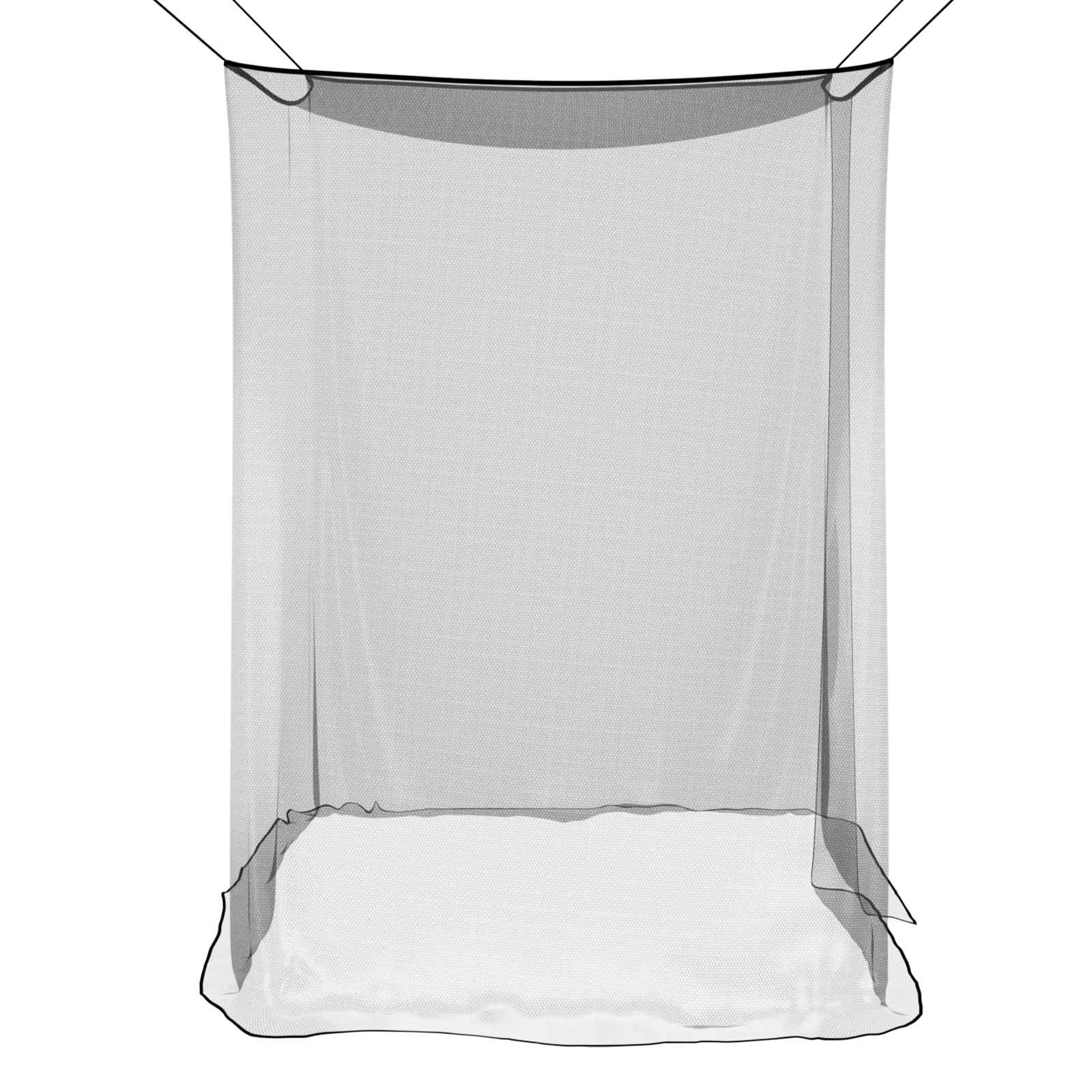 Rete per zanzare per letto 156 mesh Nero 220 x 120 x 150 cm
