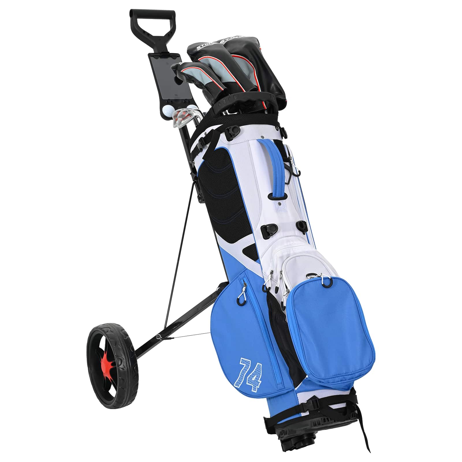 Carrello da golf Nero Ferro Pieghevole