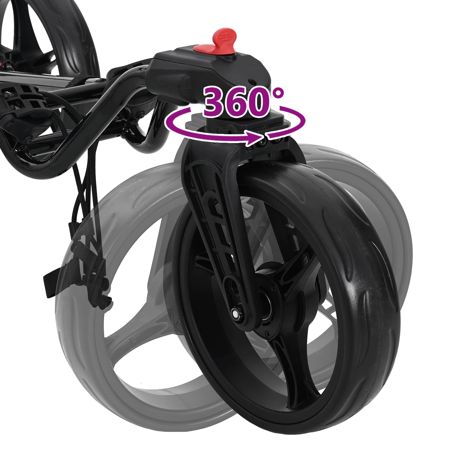 Carrello da golf Nero Ferro Pieghevole