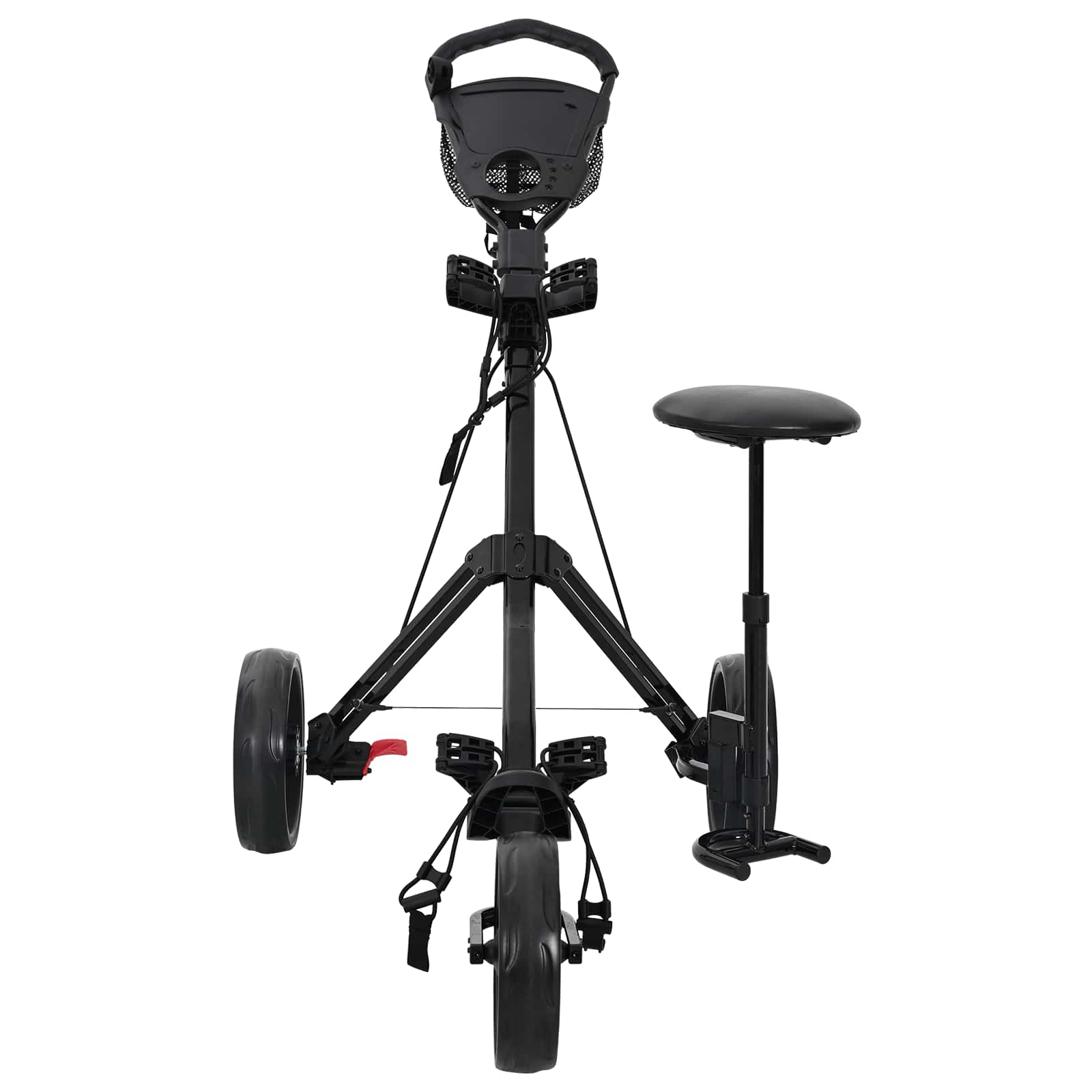 Carrello da golf con sedile Nero 95 x 69 x 114 cm Ferro