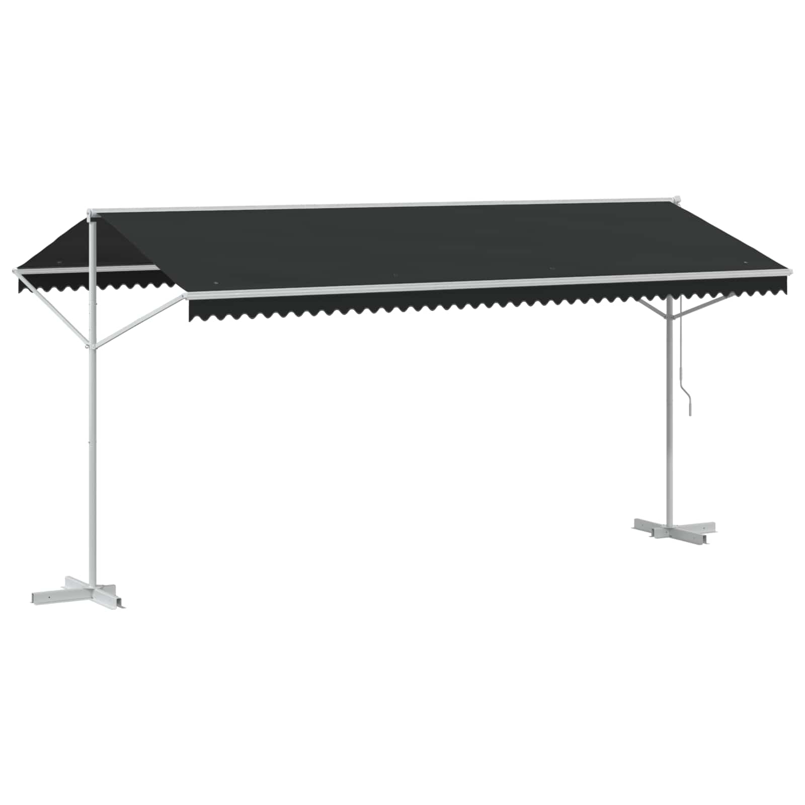 Tenda autoportante 5 x 3 m Poliestere Antracite