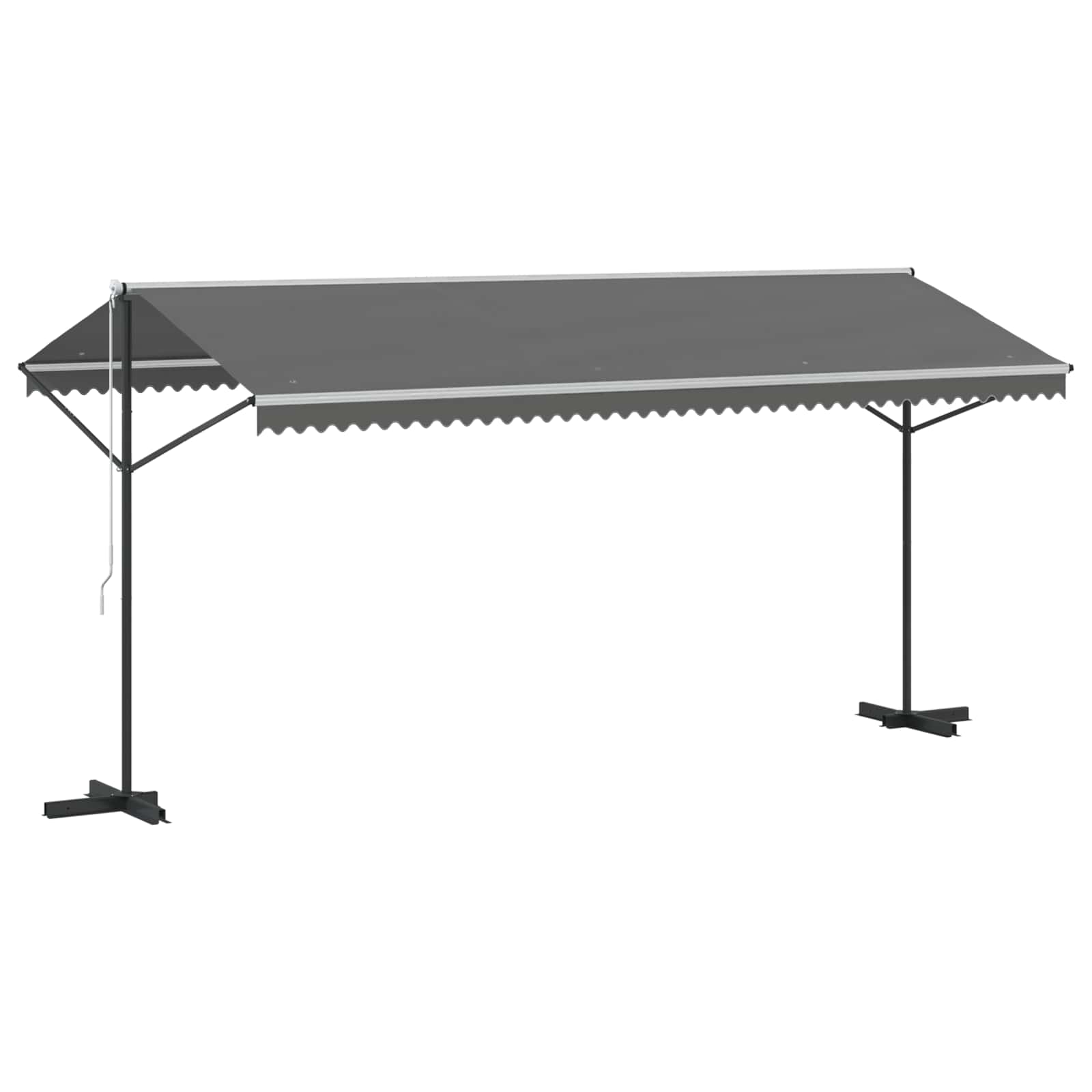 Tenda autoportante 5 x 3 m Poliestere Grigio
