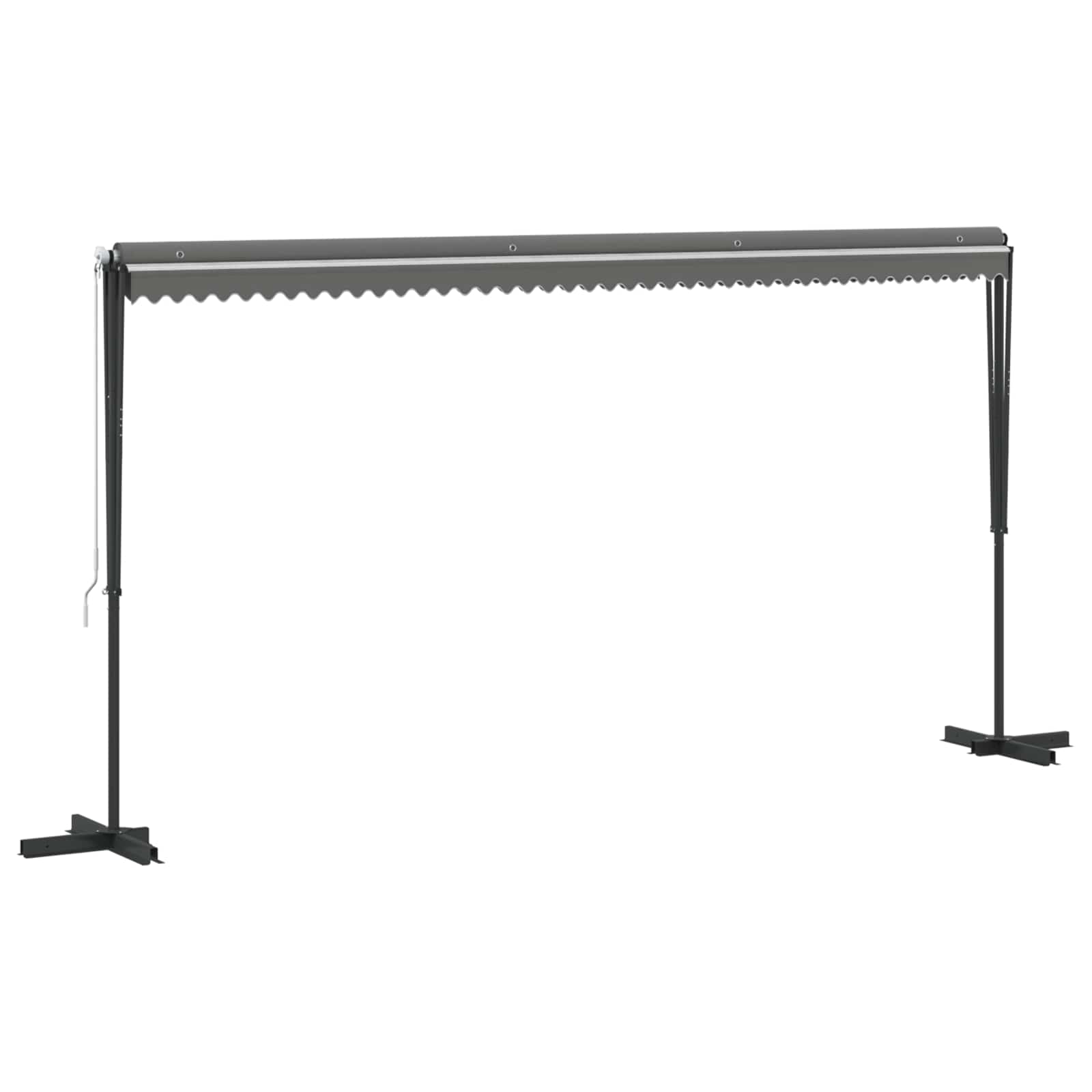 Tenda autoportante 5 x 3 m Poliestere Grigio