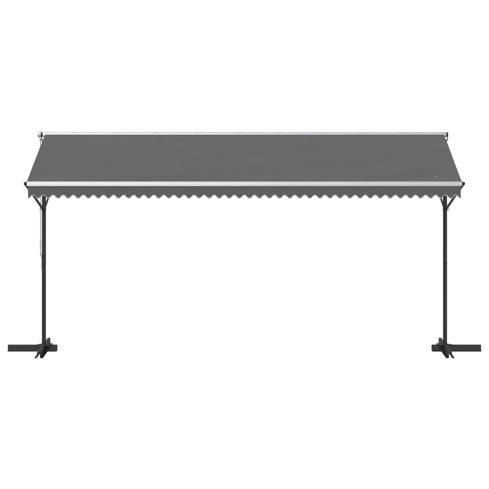Tenda autoportante 5 x 3 m Poliestere Grigio