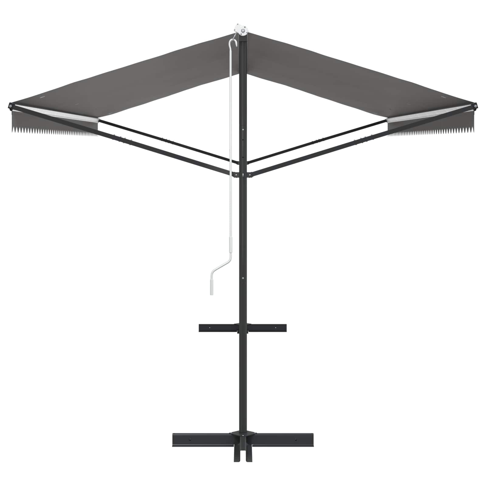 Tenda autoportante 5 x 3 m Poliestere Grigio
