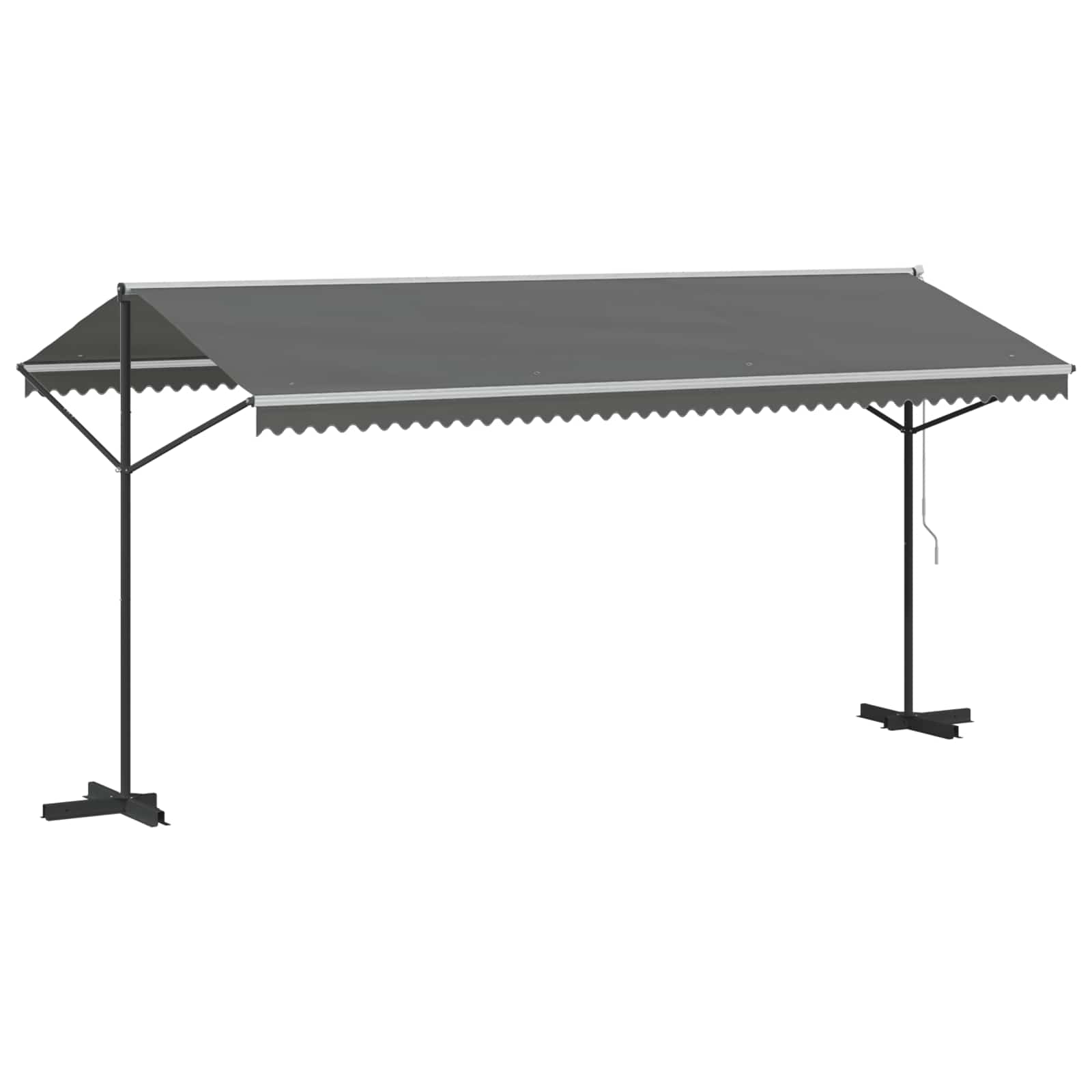 Tenda autoportante 5 x 3 m Poliestere Grigio