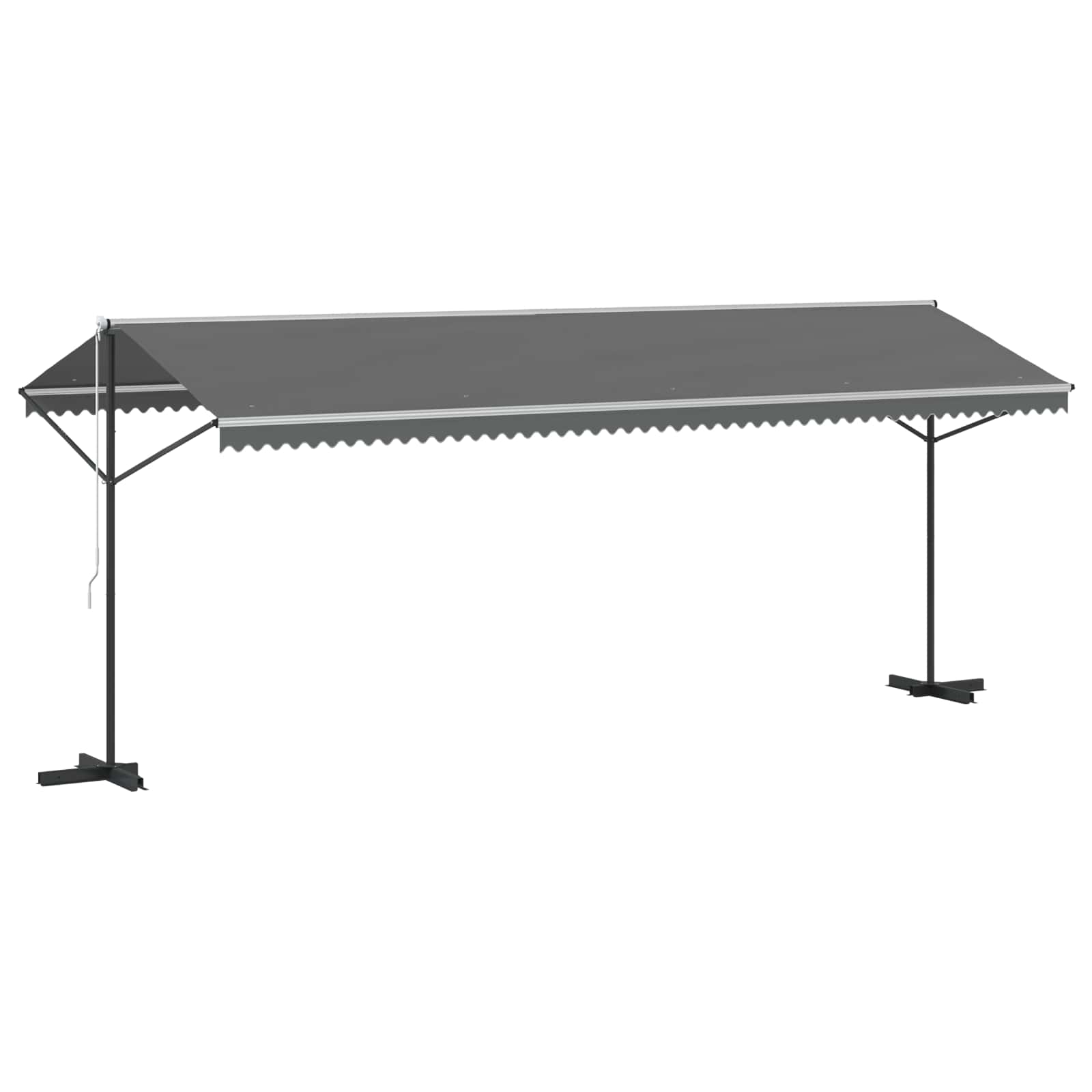 Tenda autoportante 6 x 3 m Poliestere Grigio