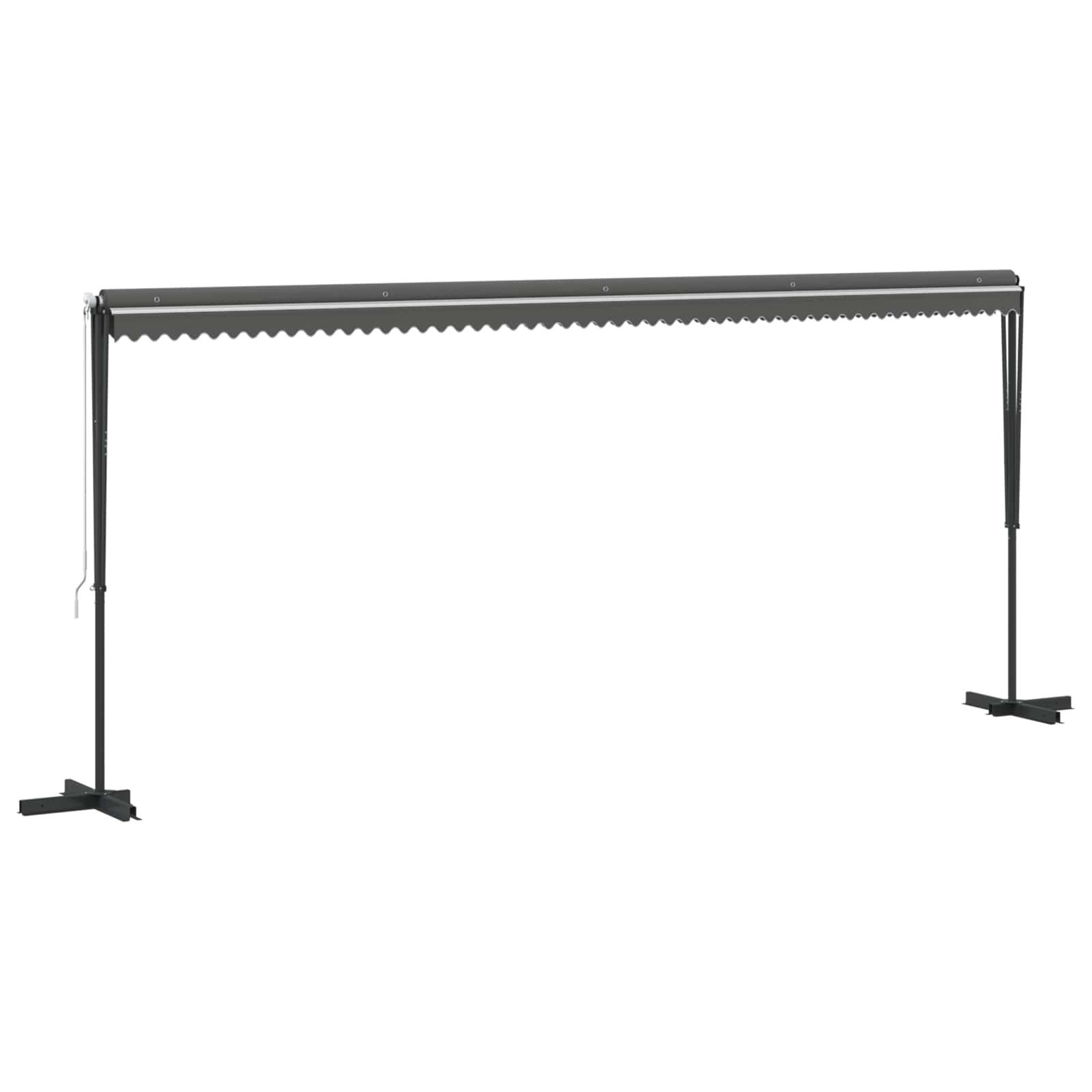 Tenda autoportante 6 x 3 m Poliestere Grigio