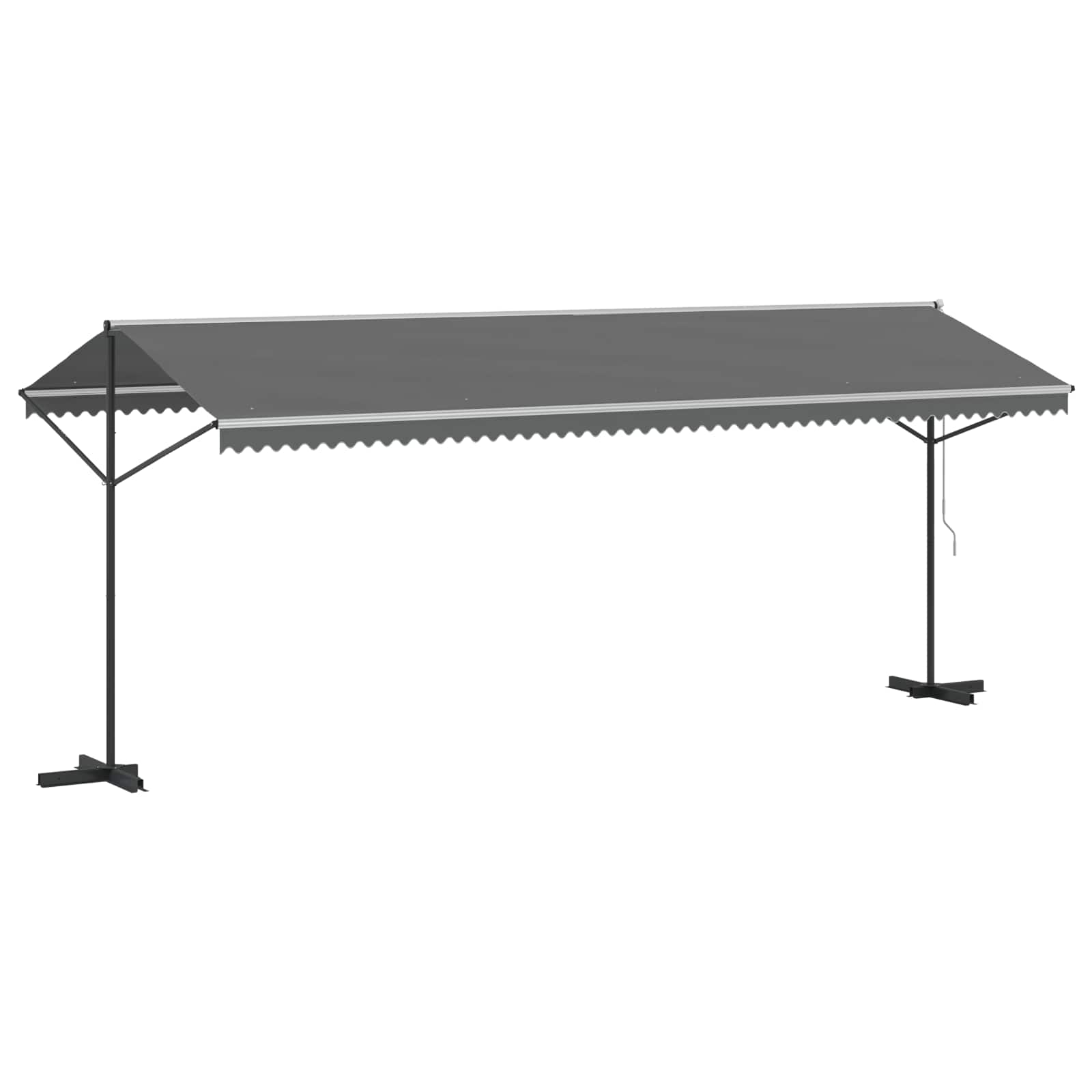 Tenda autoportante 6 x 3 m Poliestere Grigio