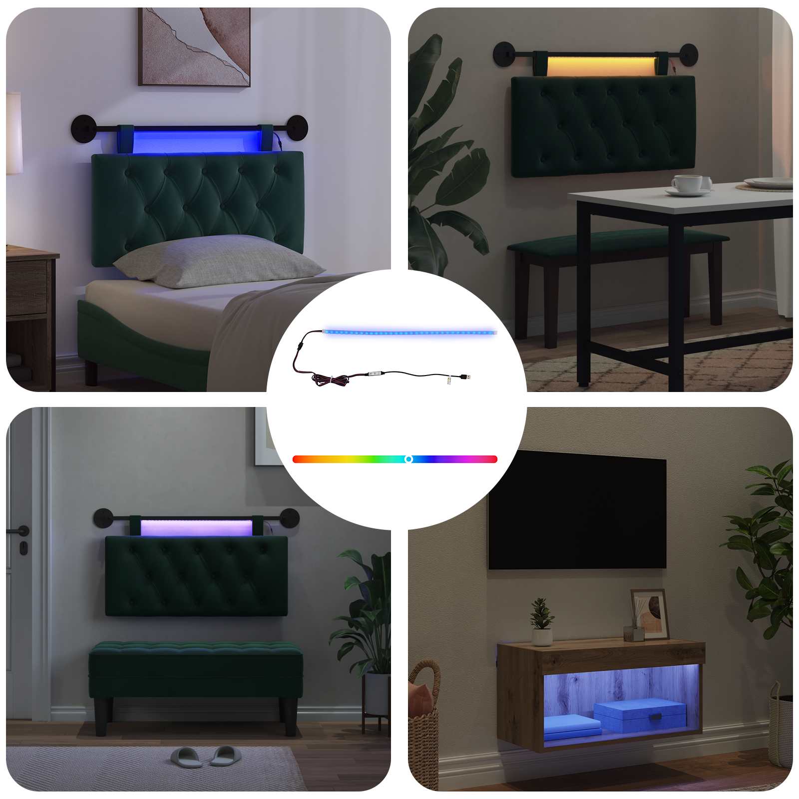 Striscia LED 55 cm Multicolore PVC