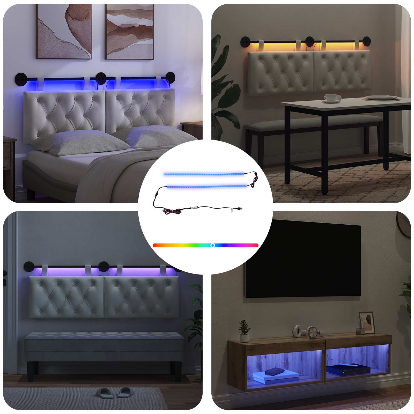 Striscia LED 110 cm Multicolore PVC