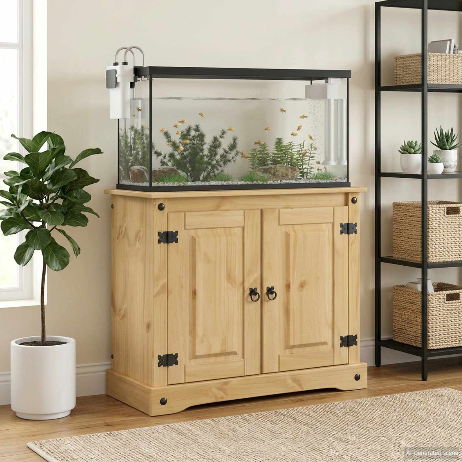 Supporto per Acquario CORONA Marrone 81,5 x 37 x 73 cm 250 kg