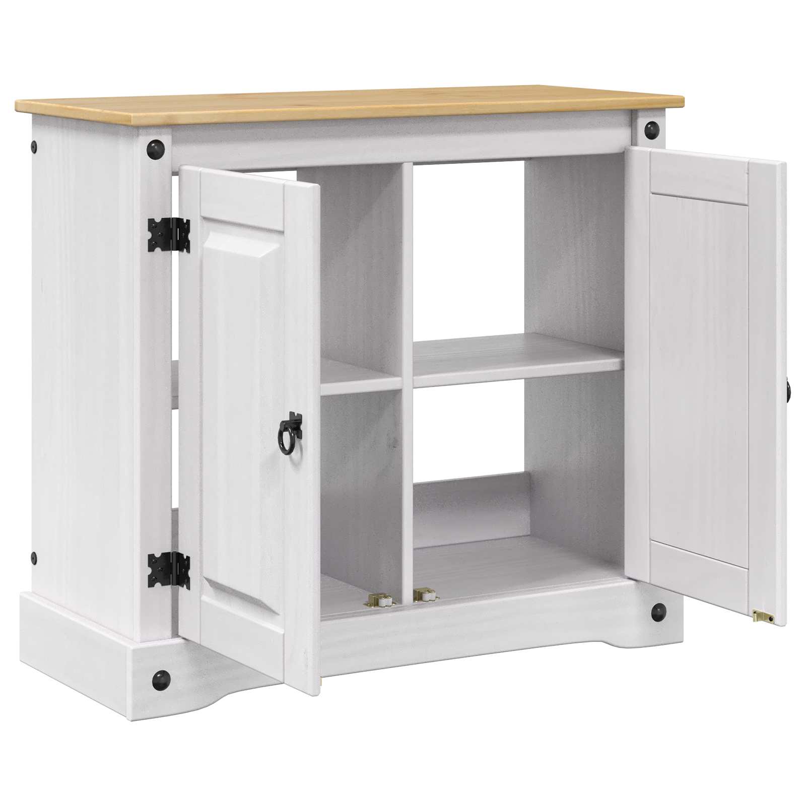 Supporto per Acquario CORONA Bianco e marrone 81,5 x 37 x 73 cm
