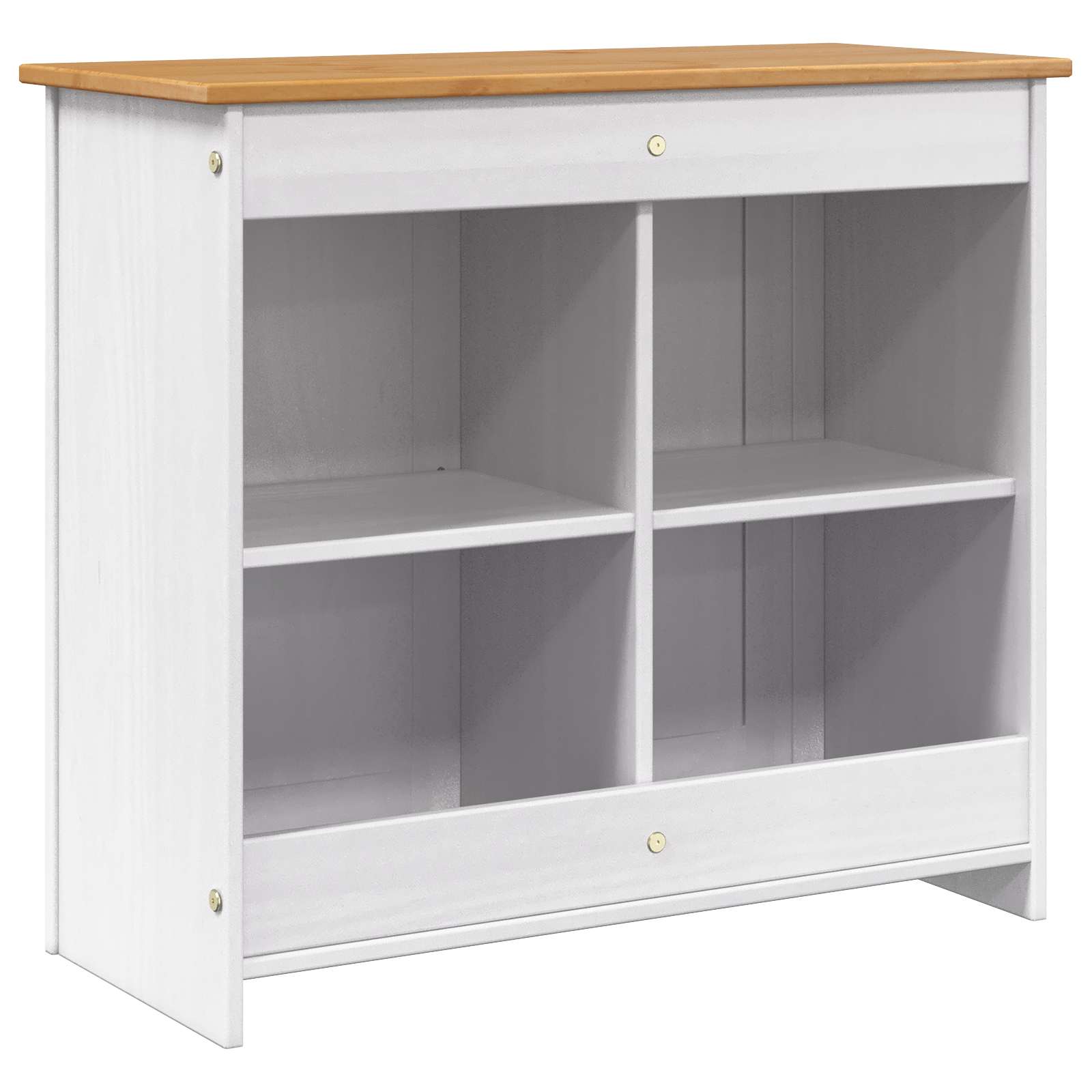 Supporto per Acquario PANAMA Bianco e marrone 81 x 36 x 73 cm