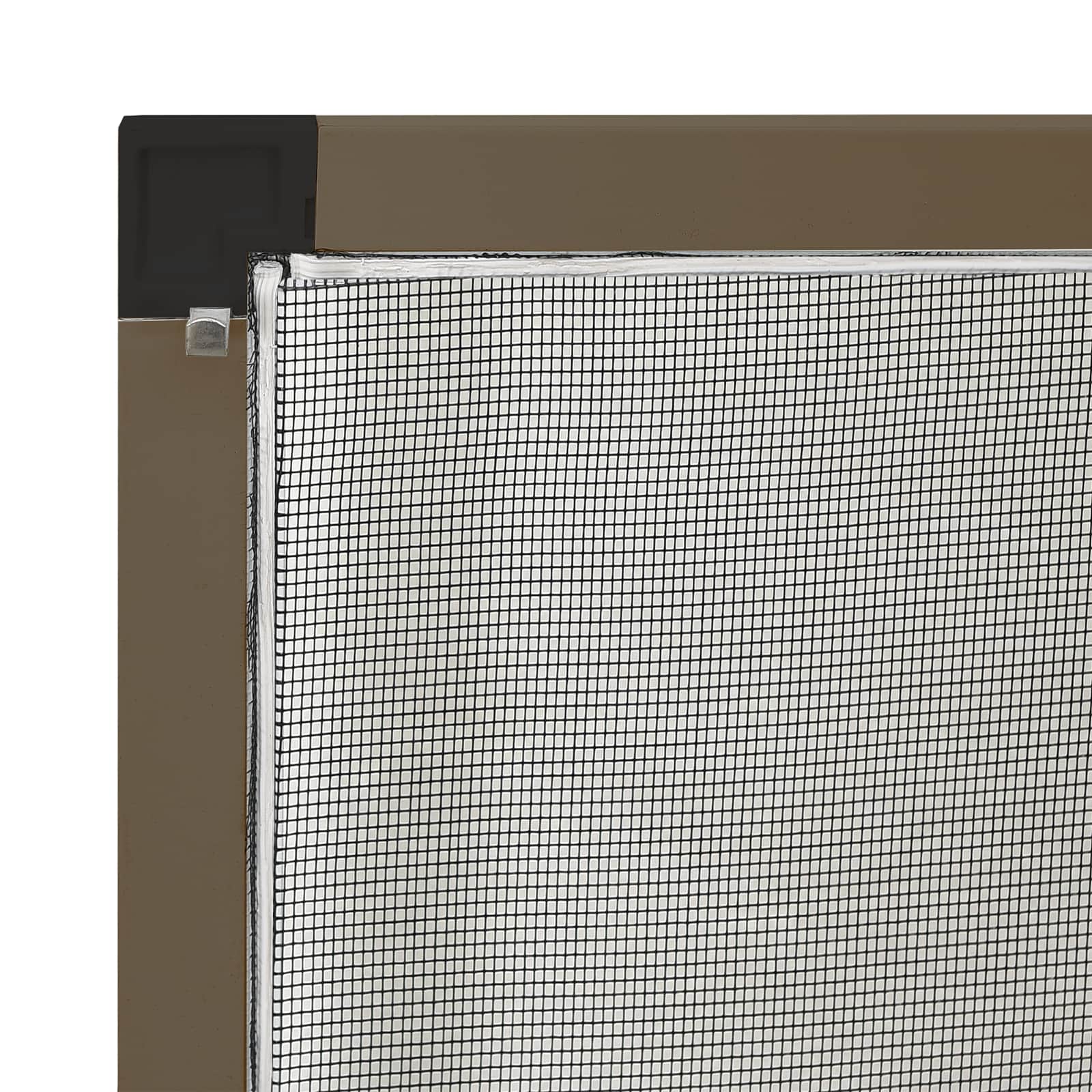 Zanzariera per finestre Marrone 120 x 140 cm