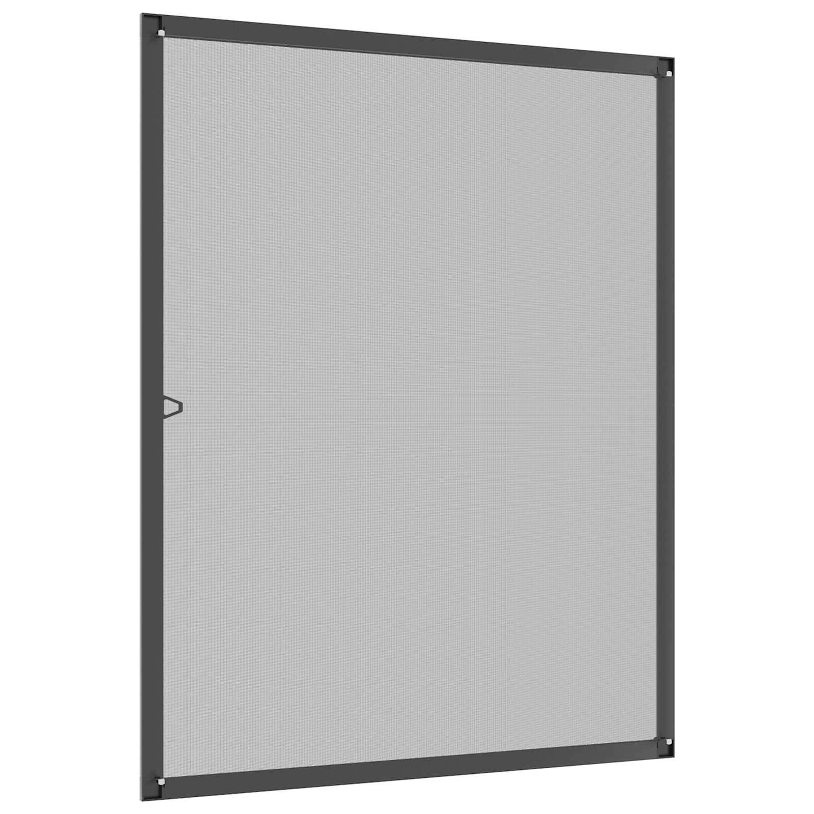 Zanzariera per finestre Antracite 110 x 130 cm
