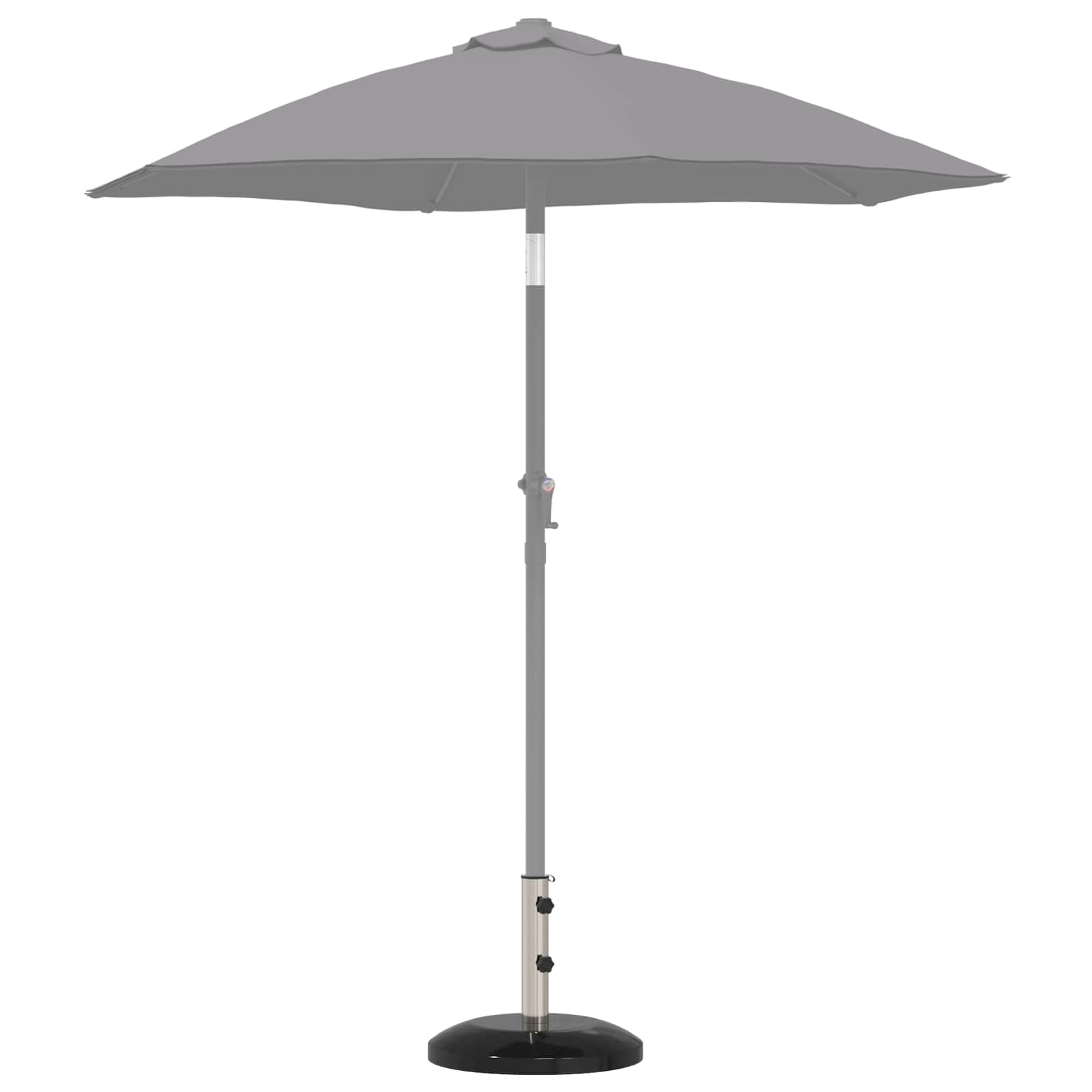 Base per parasole per palo da 40-50 mm 26.75 kg Nero