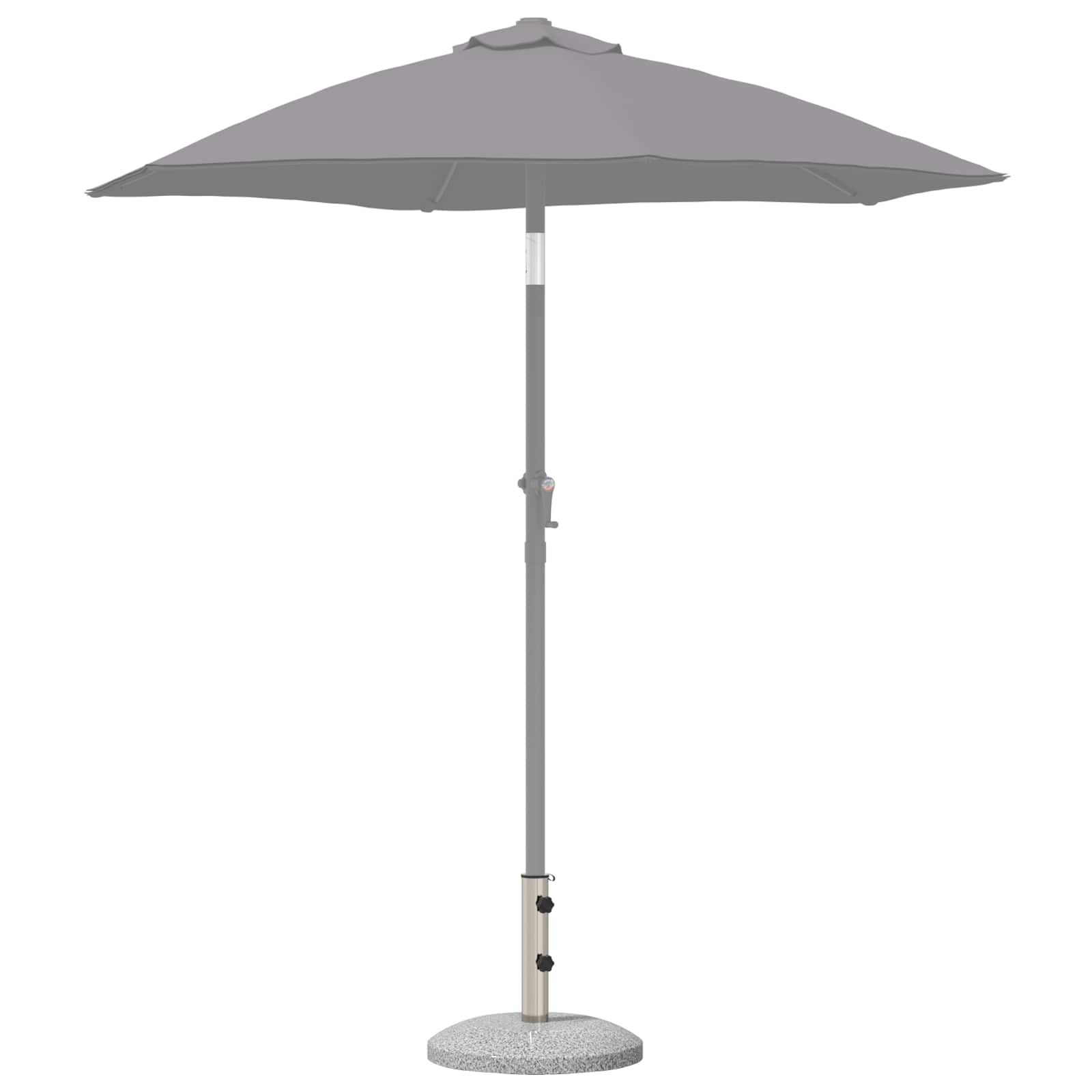 Base per parasole per palo da 40-50 mm 26.45 kg Grigio