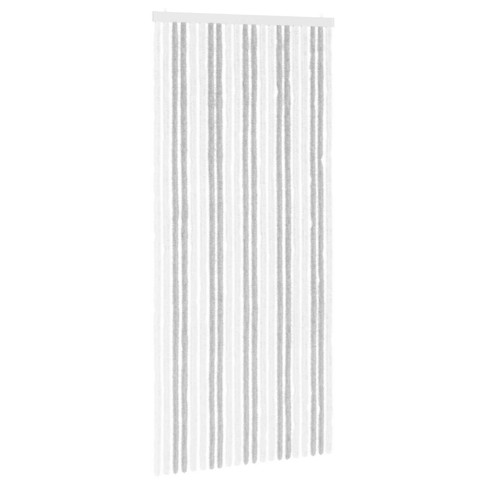 Tenda per insetti in chenille Grigio chiaro e bianco