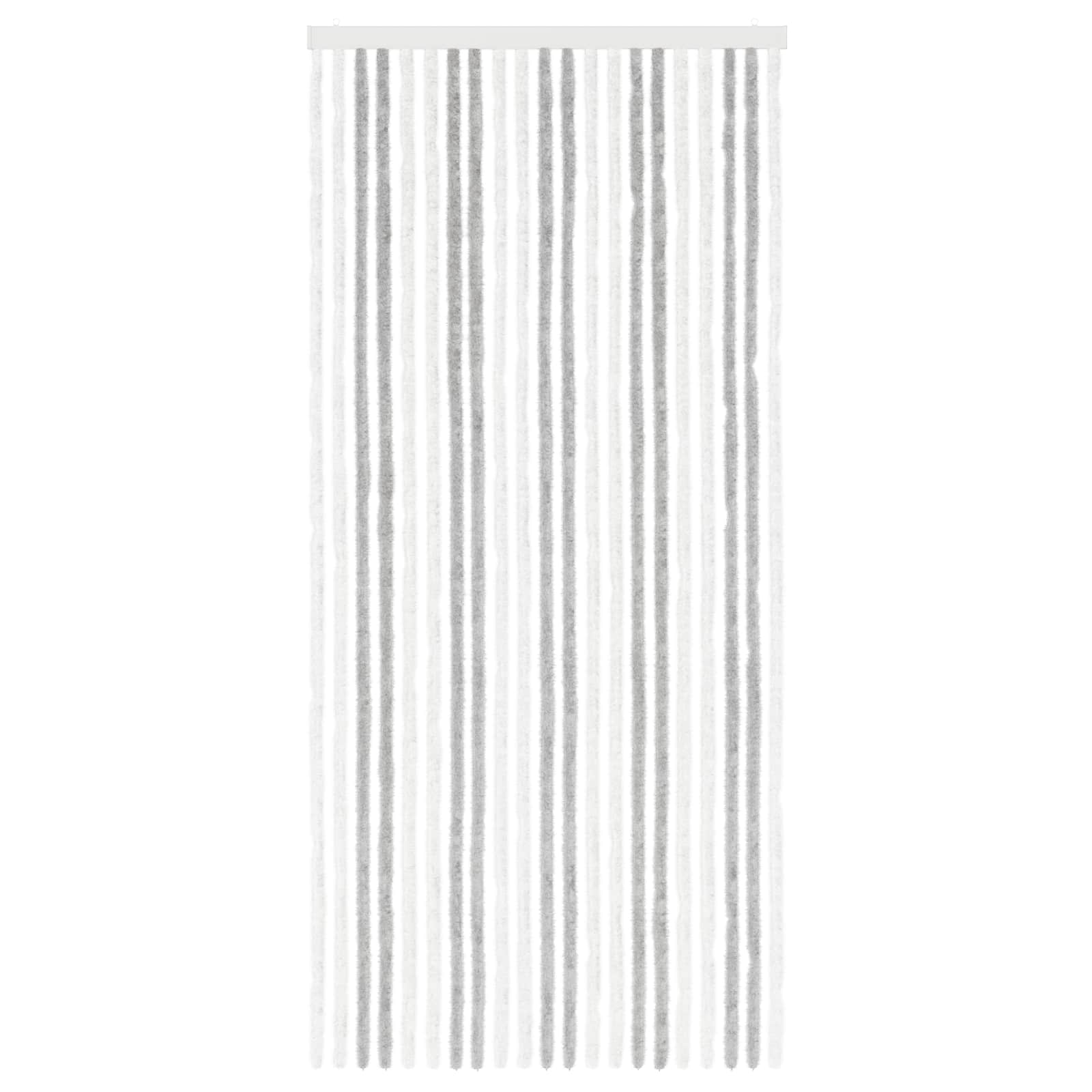 Tenda per insetti in chenille Grigio chiaro e bianco
