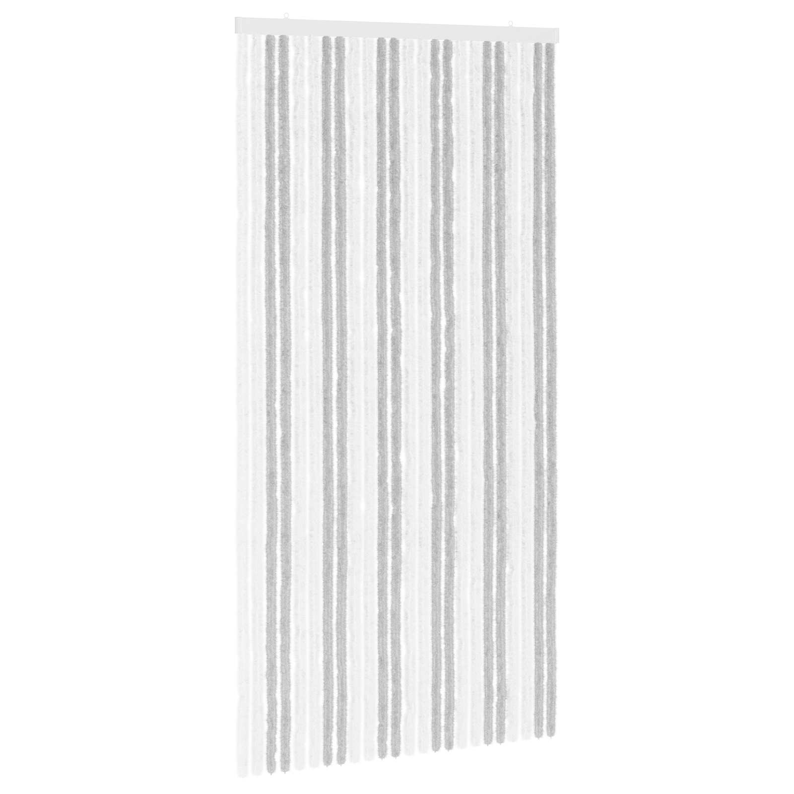 Tenda per insetti in chenille Grigio chiaro e bianco