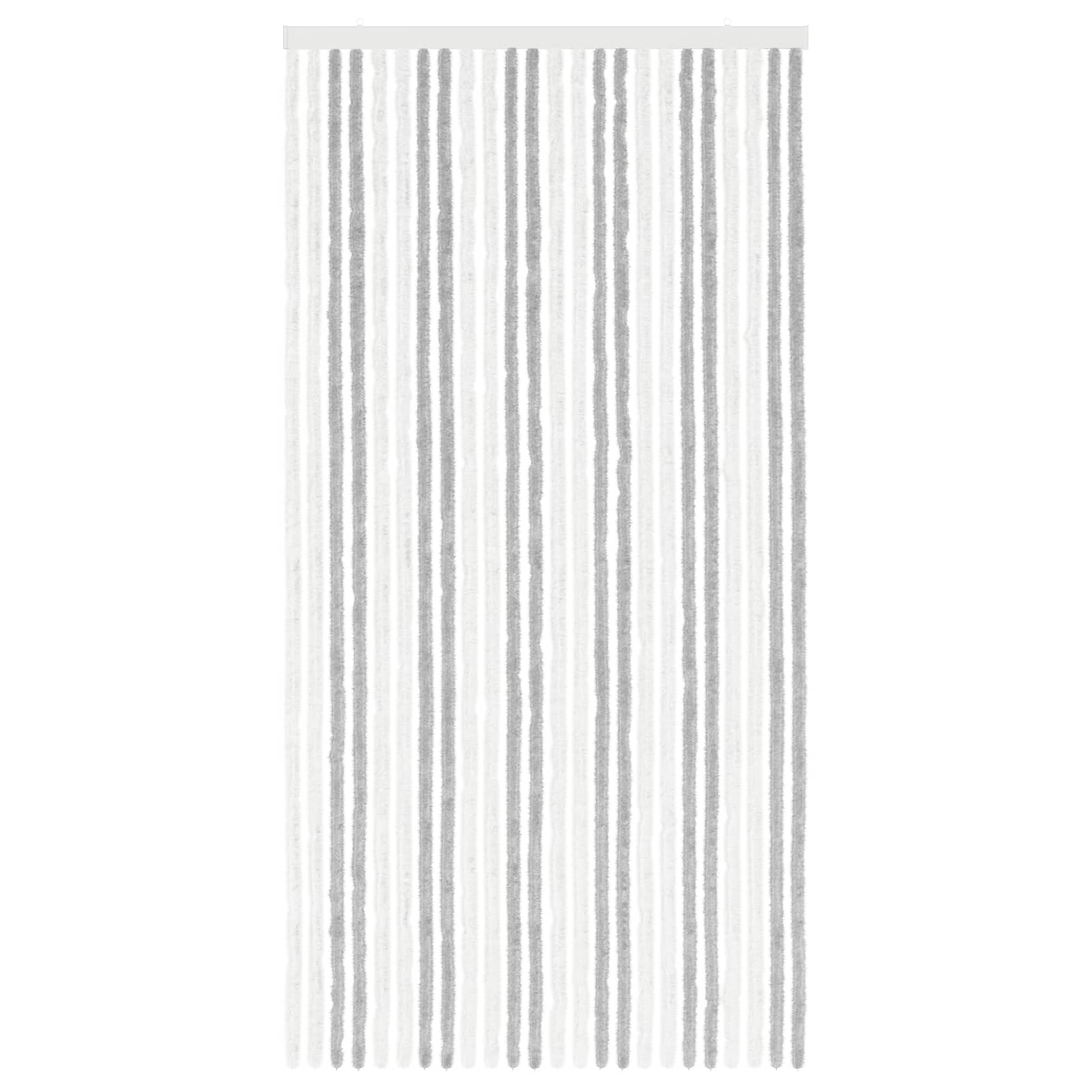 Tenda per insetti in chenille Grigio chiaro e bianco