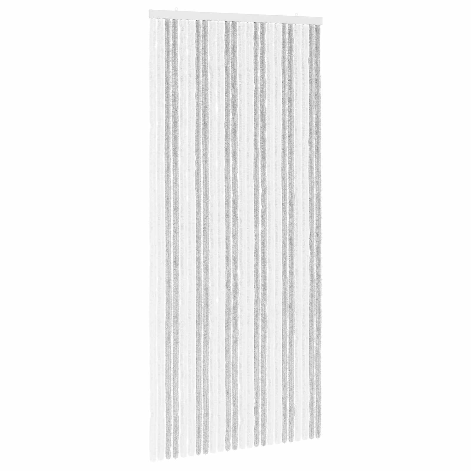 Tenda per insetti in chenille Grigio chiaro e bianco