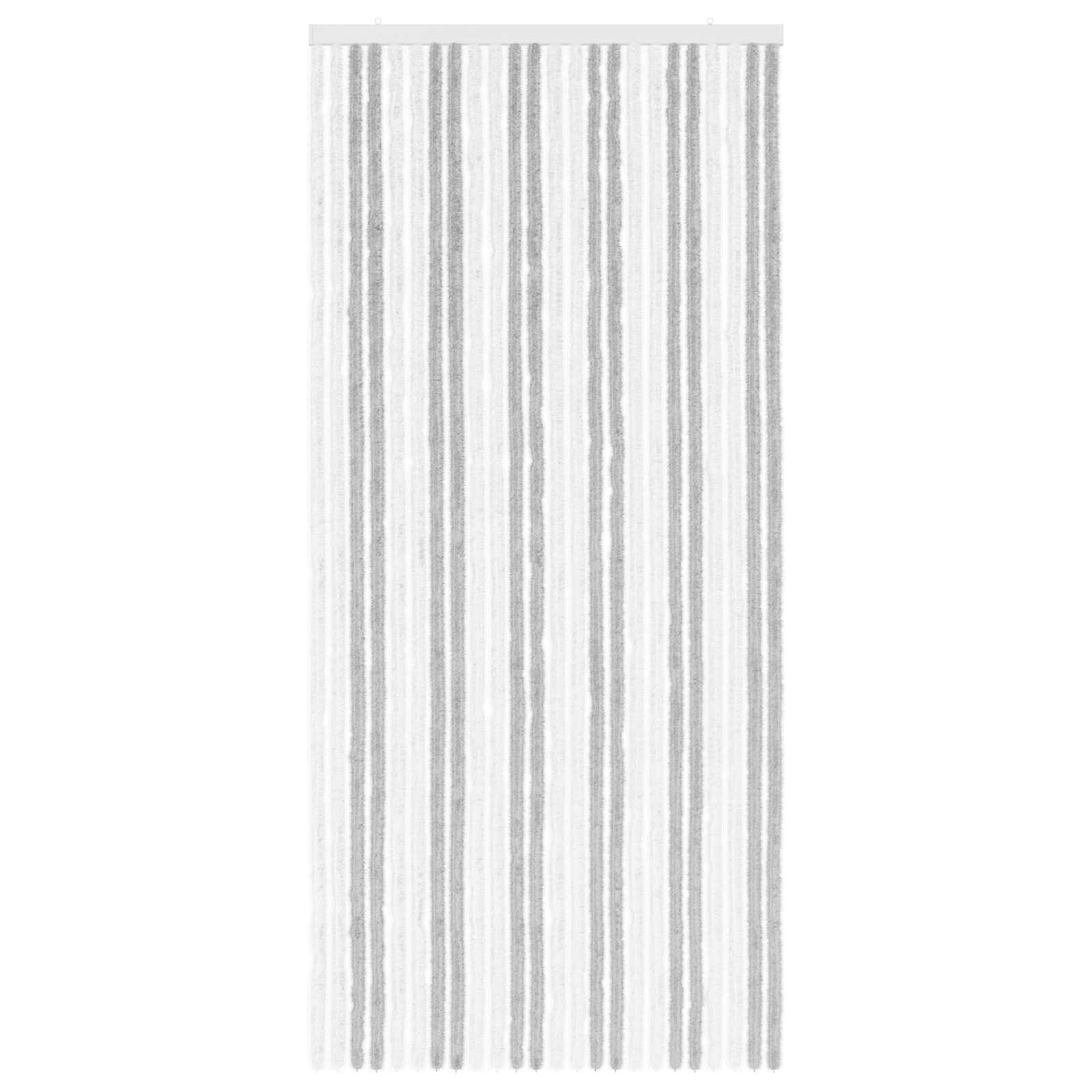 Tenda per insetti in chenille Grigio chiaro e bianco