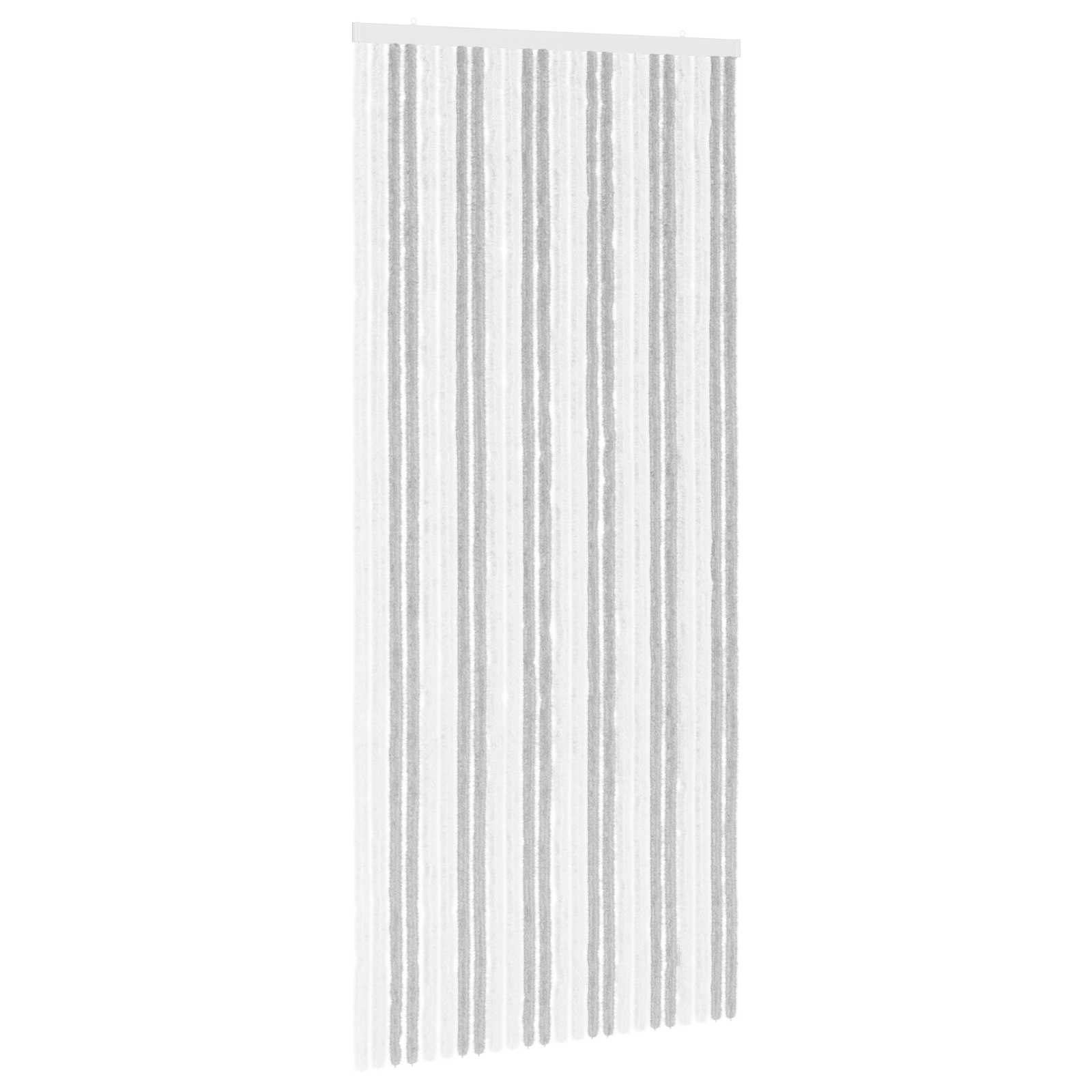 Tenda per insetti in chenille Grigio chiaro e bianco