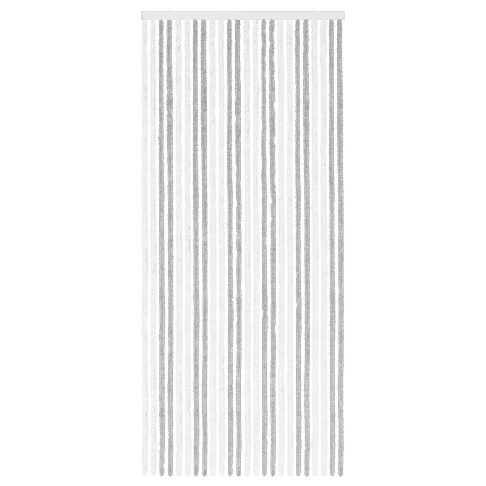 Tenda per insetti in chenille Grigio chiaro e bianco
