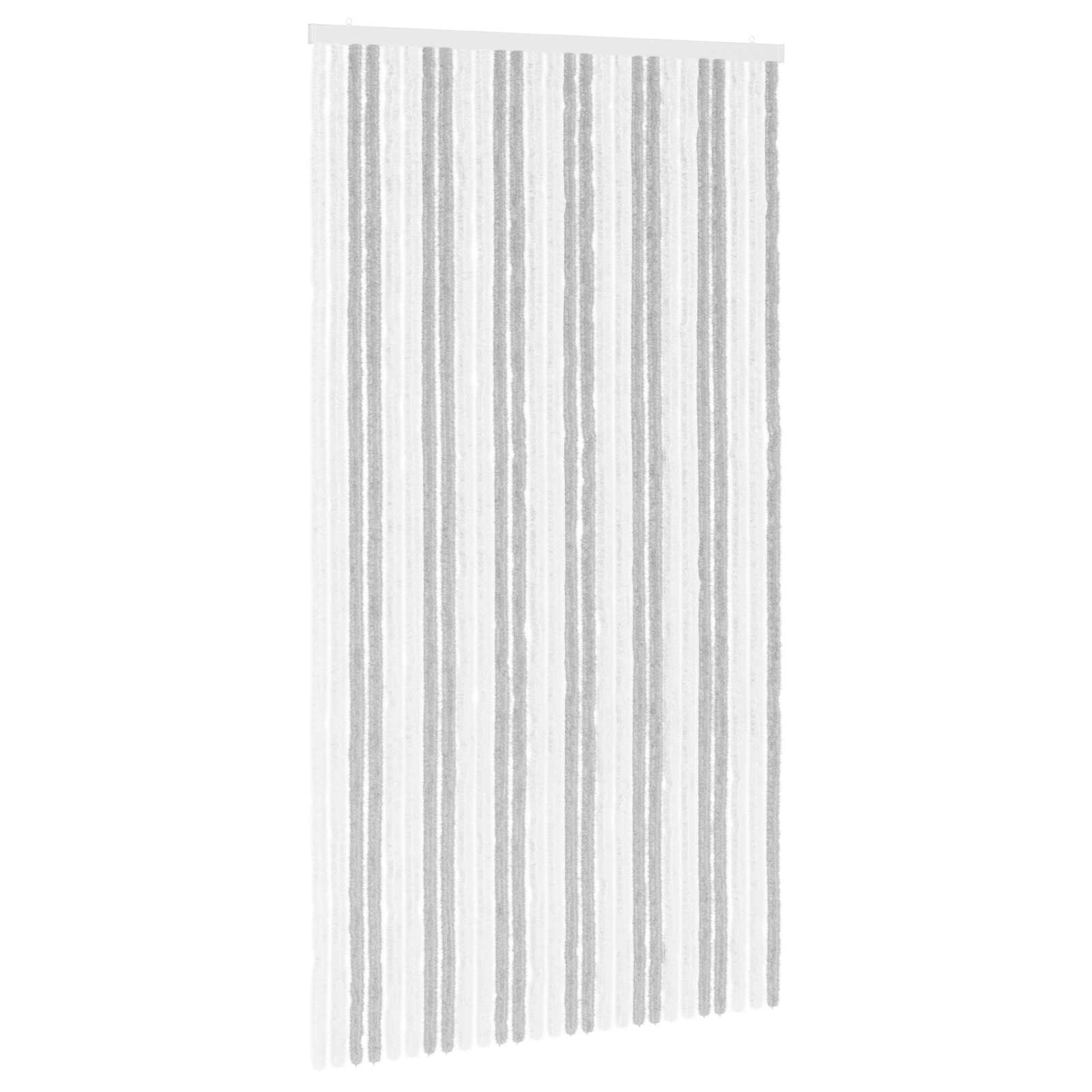 Tenda per insetti in chenille Grigio chiaro e bianco