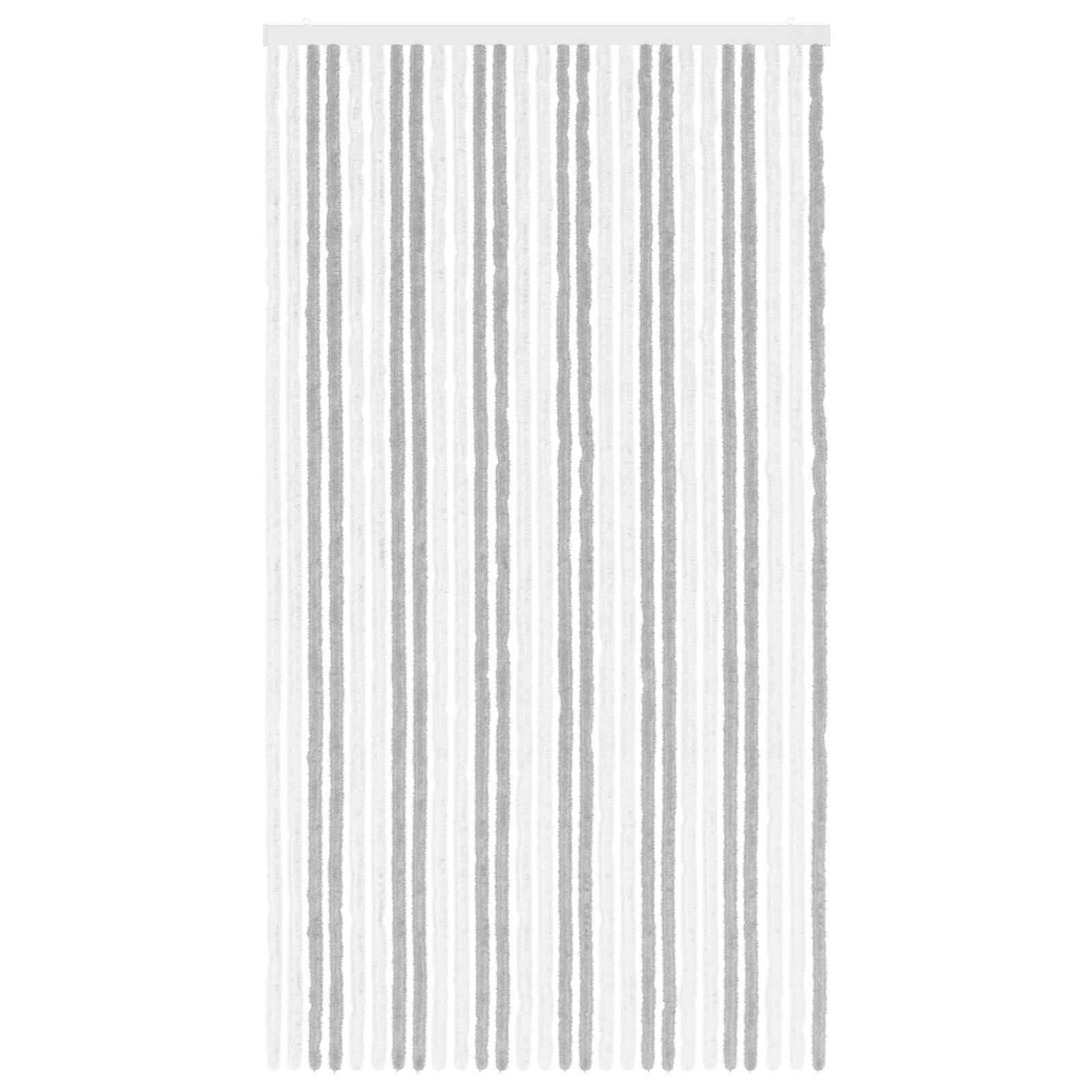 Tenda per insetti in chenille Grigio chiaro e bianco