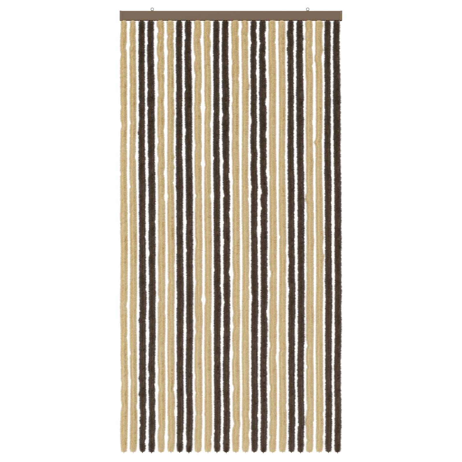 Tenda per insetti in chenille Marrone Scuro e Beige