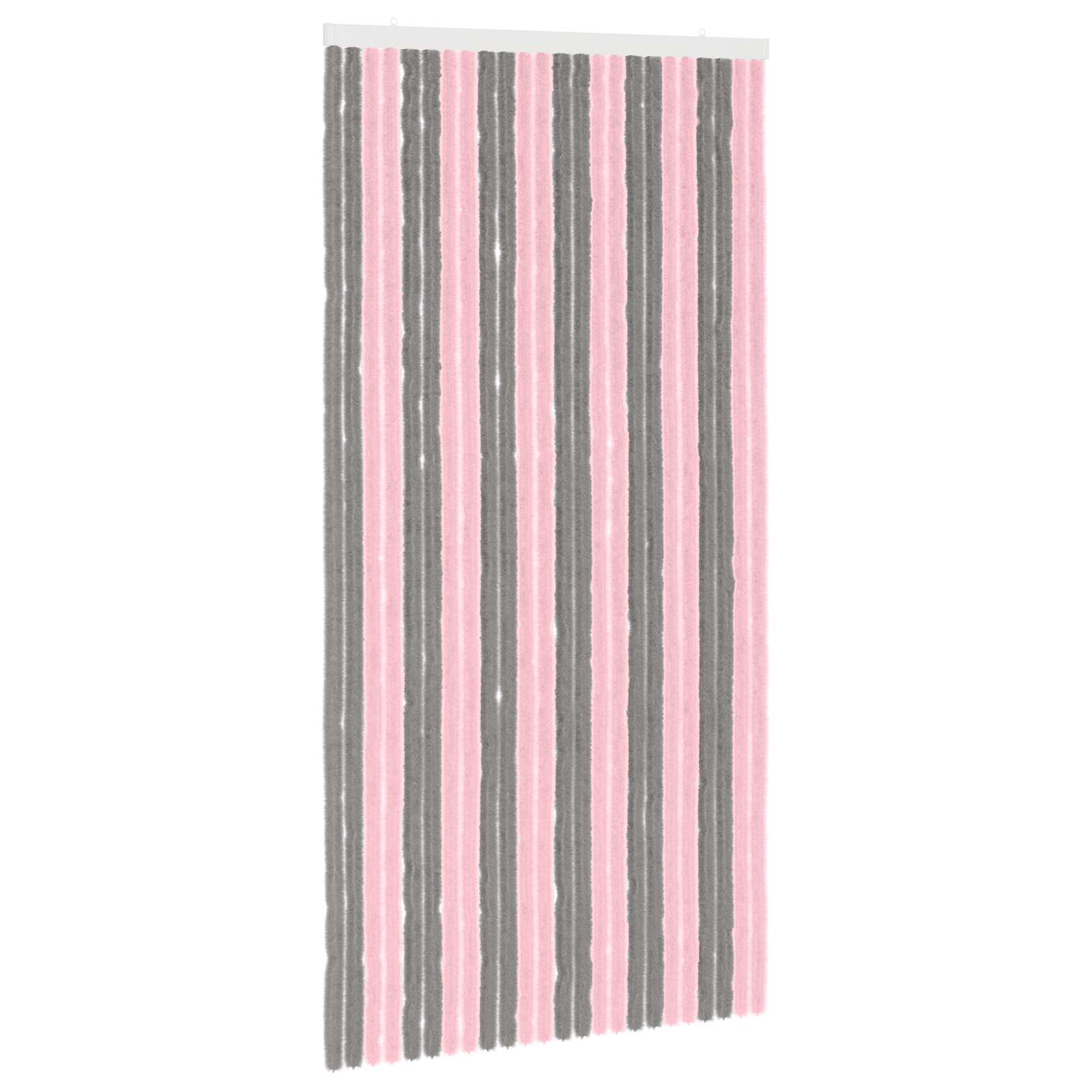 Tenda per insetti in chenille Grigio Argento e Rosa