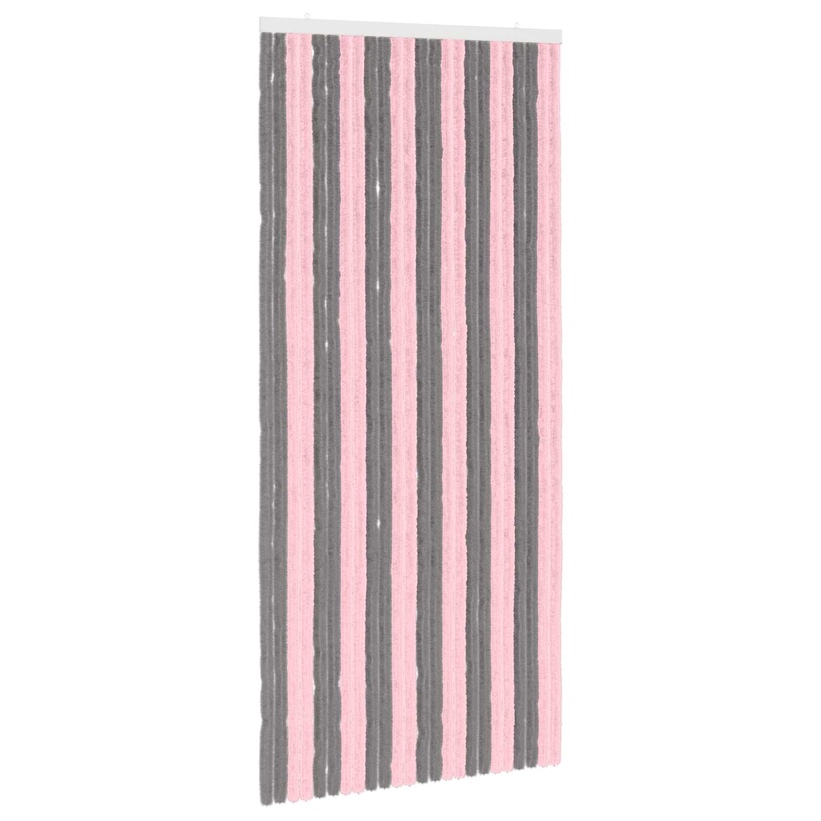 Tenda per insetti in chenille Grigio Argento e Rosa