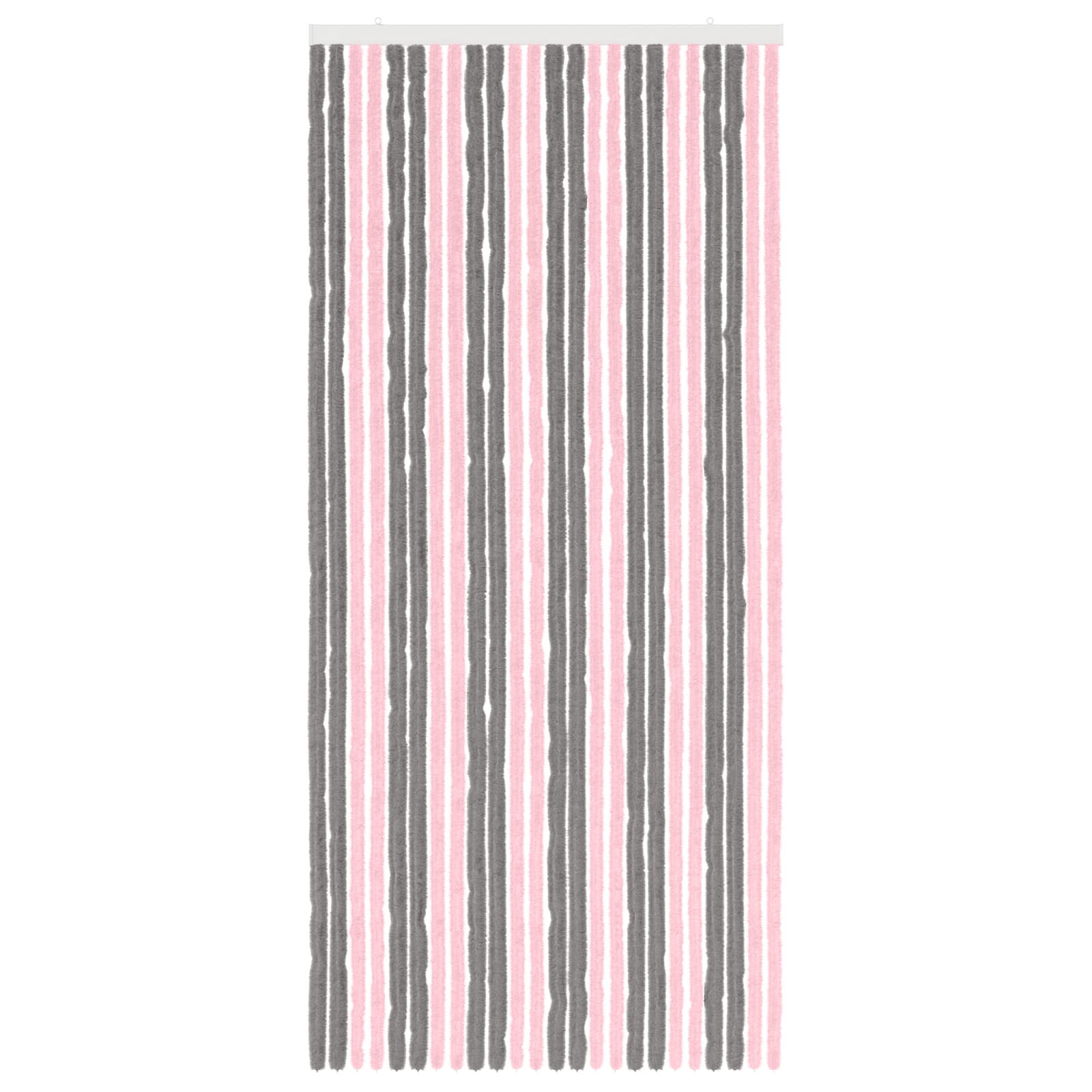 Tenda per insetti in chenille Grigio Argento e Rosa