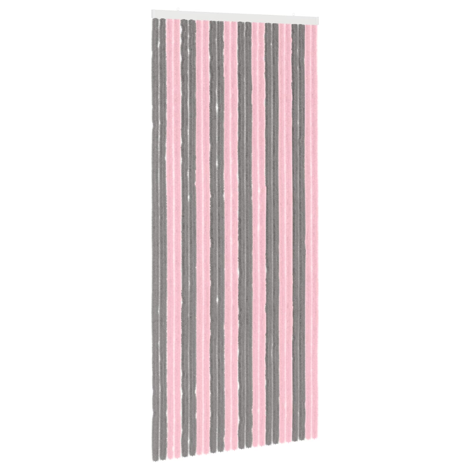 Tenda per insetti in chenille Grigio Argento e Rosa