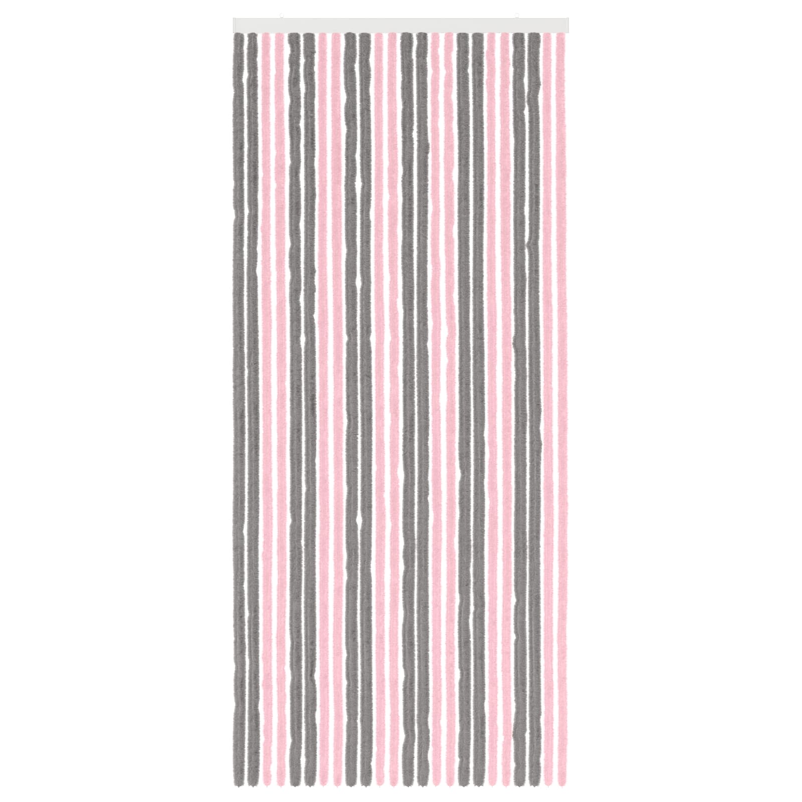 Tenda per insetti in chenille Grigio Argento e Rosa
