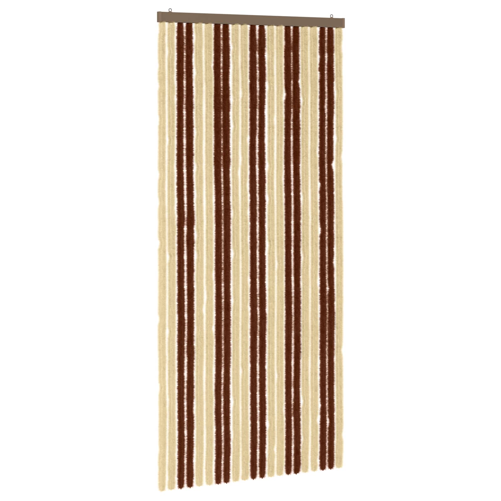 Tenda per insetti in chenille Marrone e Beige 90 x 200 cm