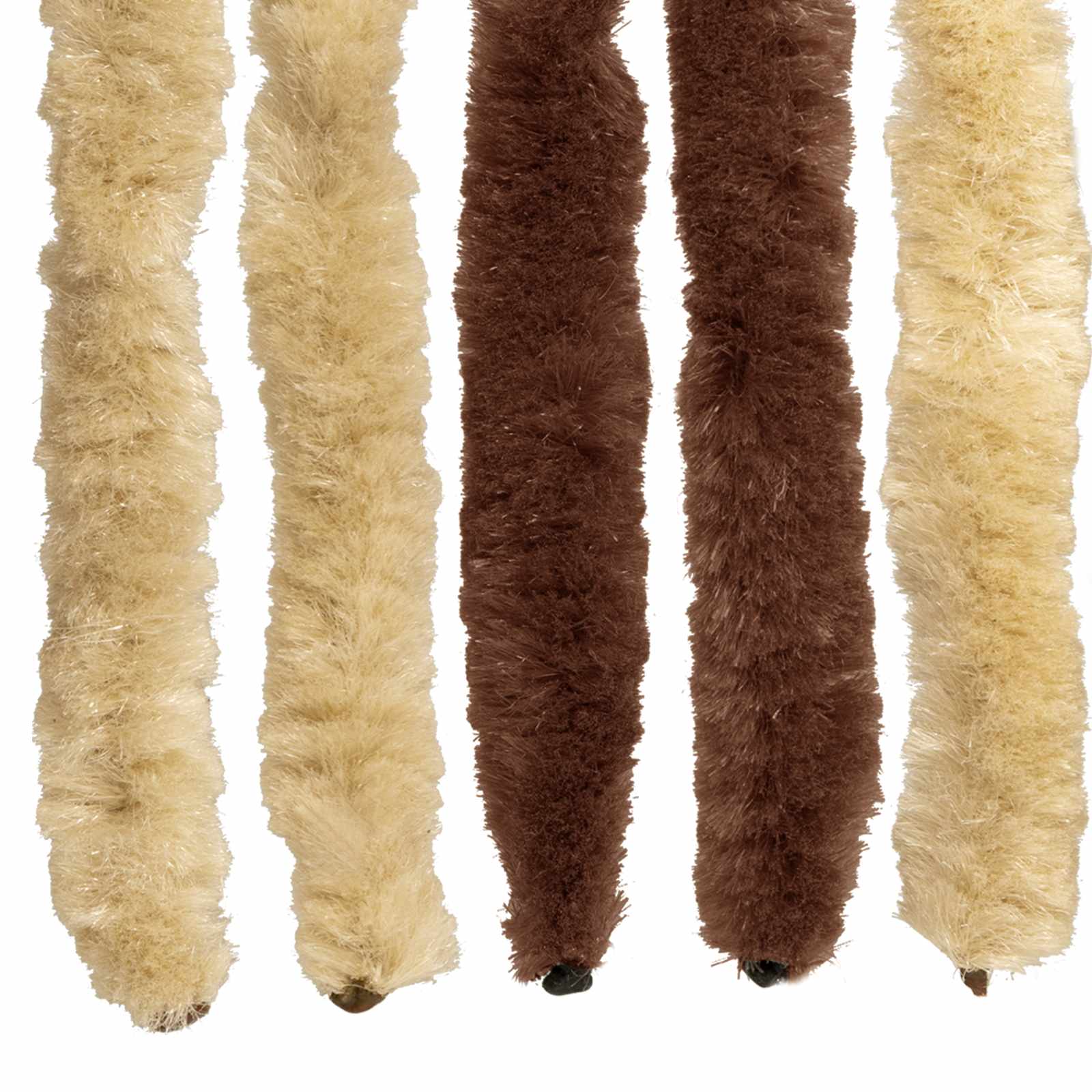 Tenda per insetti in chenille Marrone e Beige 90 x 200 cm