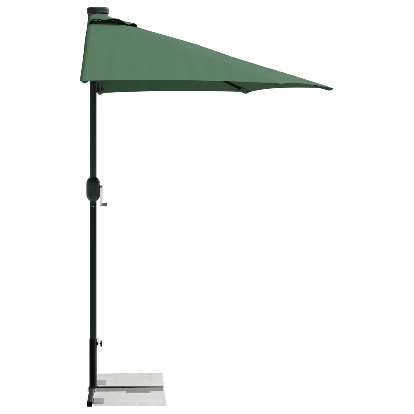 Telaio Base per Parasol a Mezza Nero Acciaio for 32-38 mm Pole