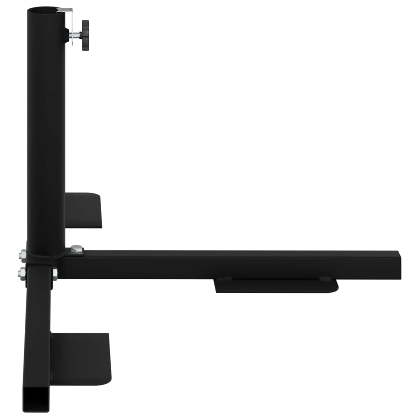 Telaio Base per Parasol a Mezza Nero Acciaio for 32-38 mm Pole