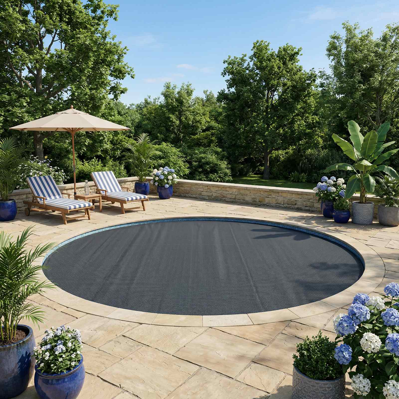 Copertura Solare per Piscina di Alta Qualità Ø 356 cm 200 μm PE
