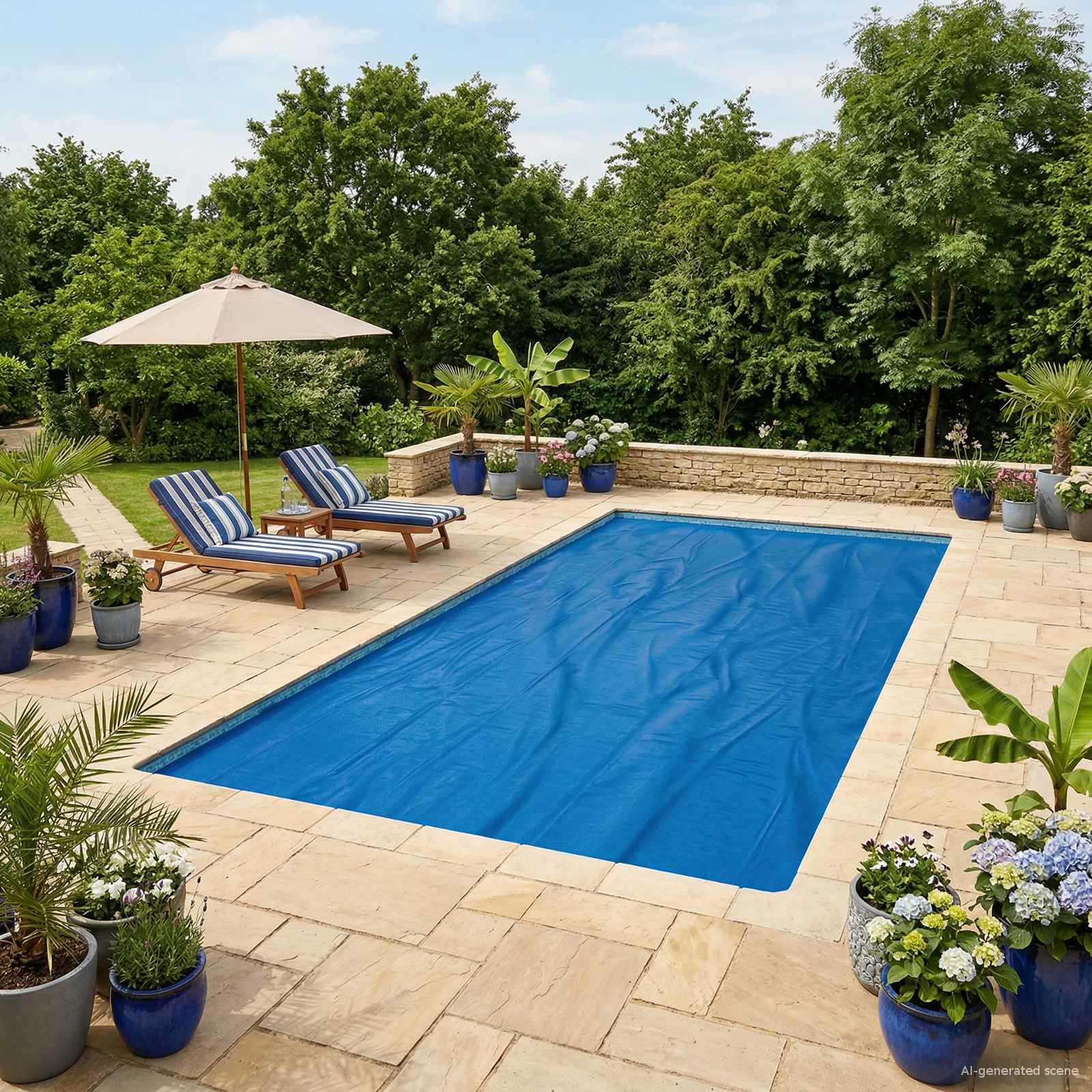 Copertura Solare per Piscina di Alta Qualità Quadrato PE