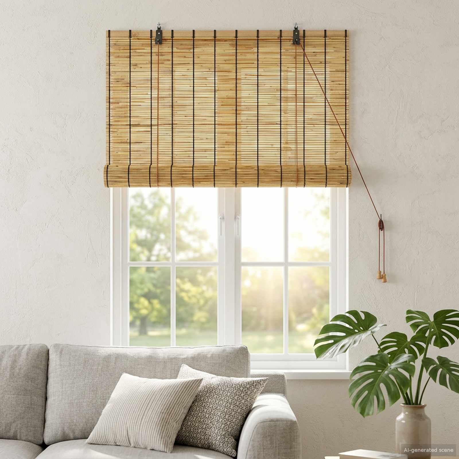 Tenda a rullo Naturale 60 x 160 cm Giunco