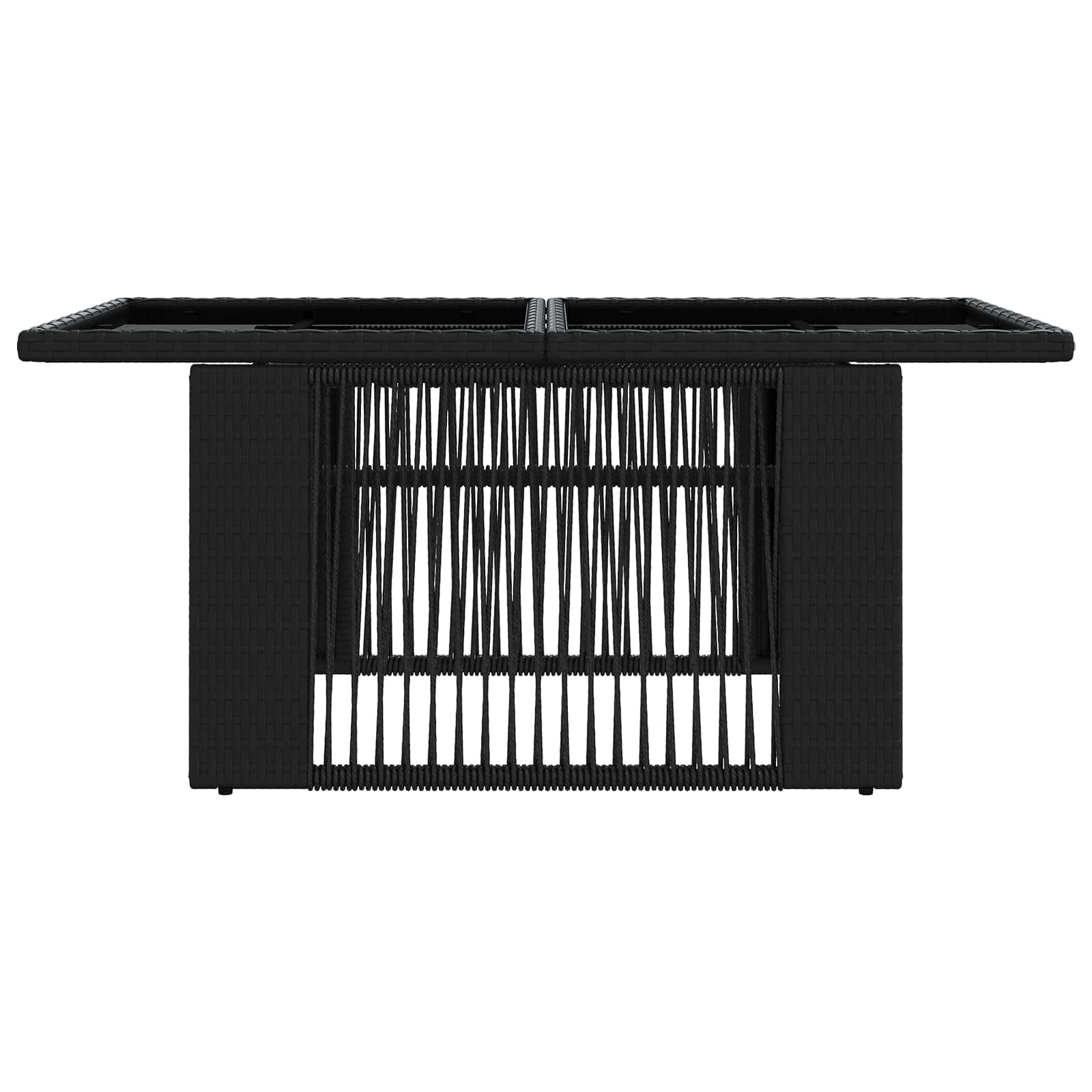 Tavolo da giardino sollevabile Nero 100 x 55 x 37 cm
