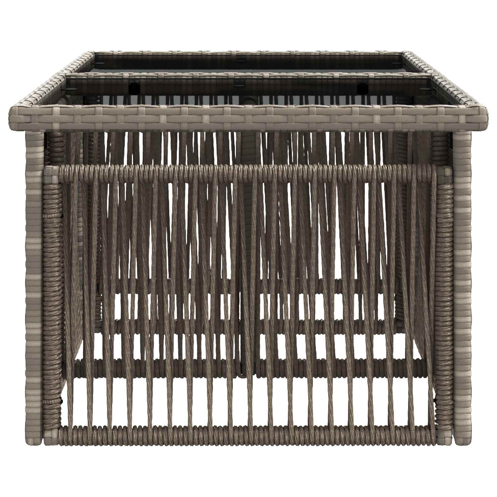 Tavolo da giardino sollevabile Grigio 100 x 55 x 37 cm