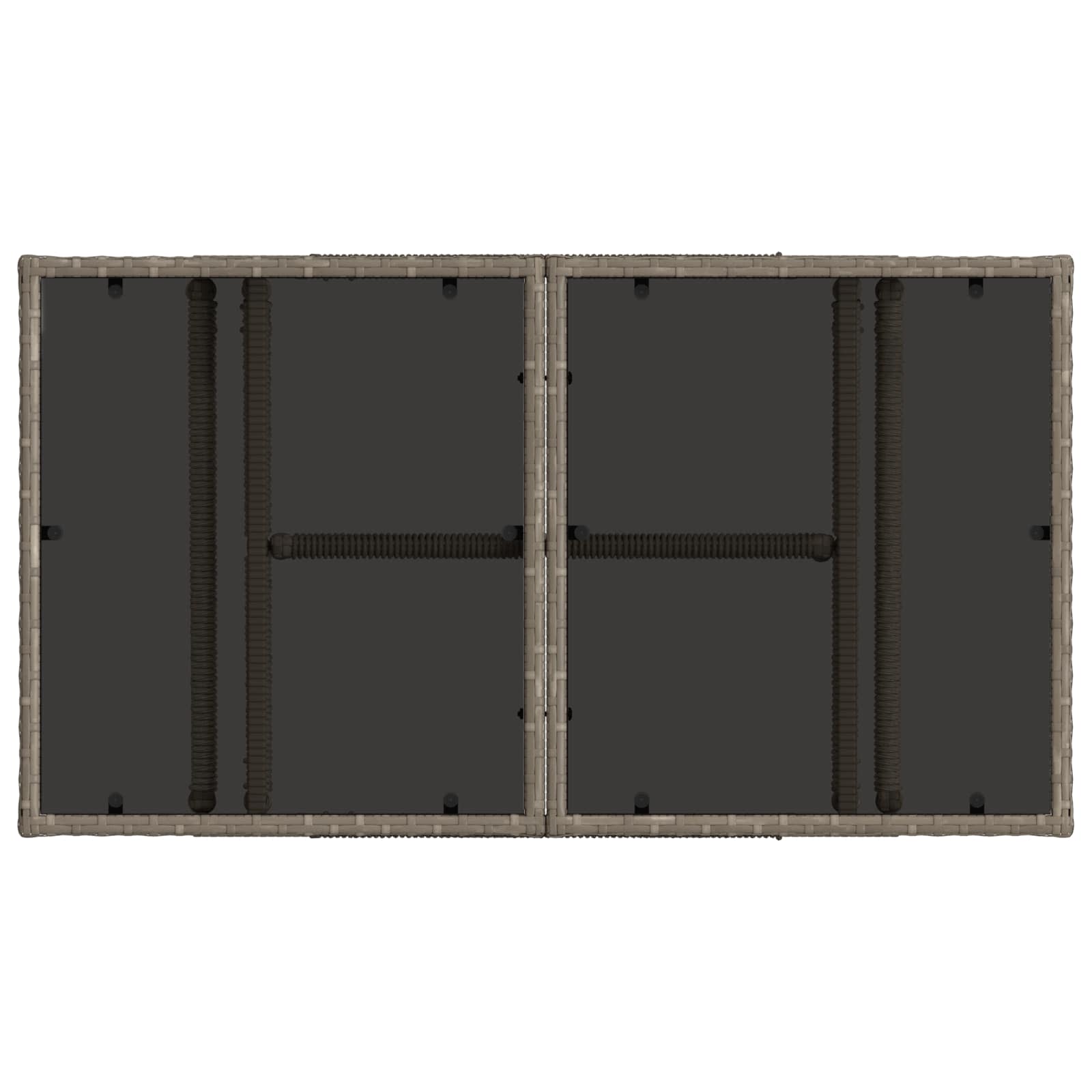 Tavolo da giardino sollevabile Grigio 100 x 55 x 37 cm